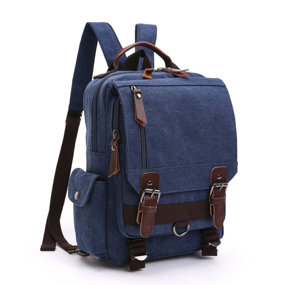LOSMILE Vintage Canvas Backpack for Men & Women