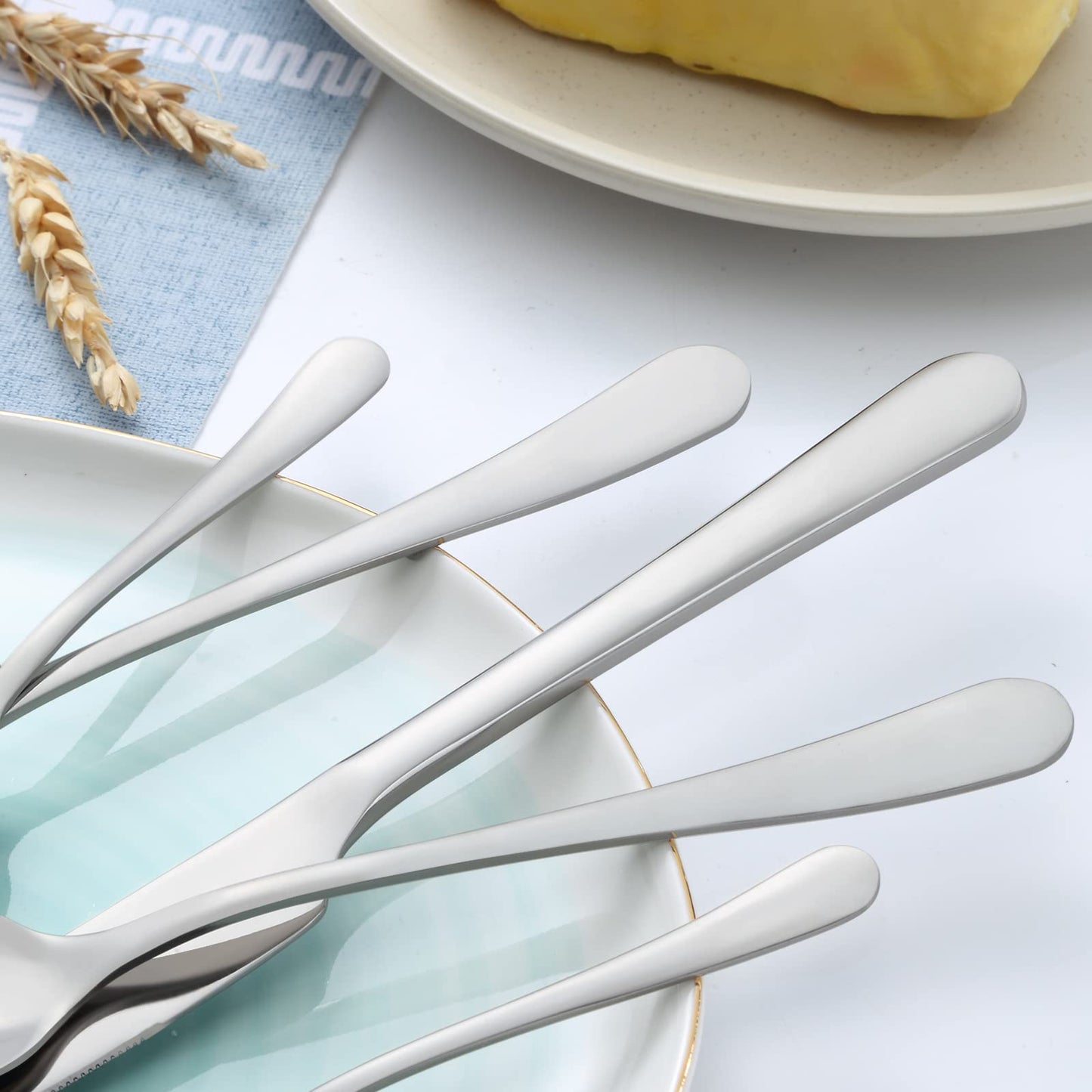 BEWOS 36-teiliges Besteck set mit Steakmesser Service für 6, Premium-Edelstahl-Bestecksets für Haus & Küche, Hochwertiges Messer-Löffel-Gabel-Besteck-Set Hochglanzpoliert, Spülmaschinenfest