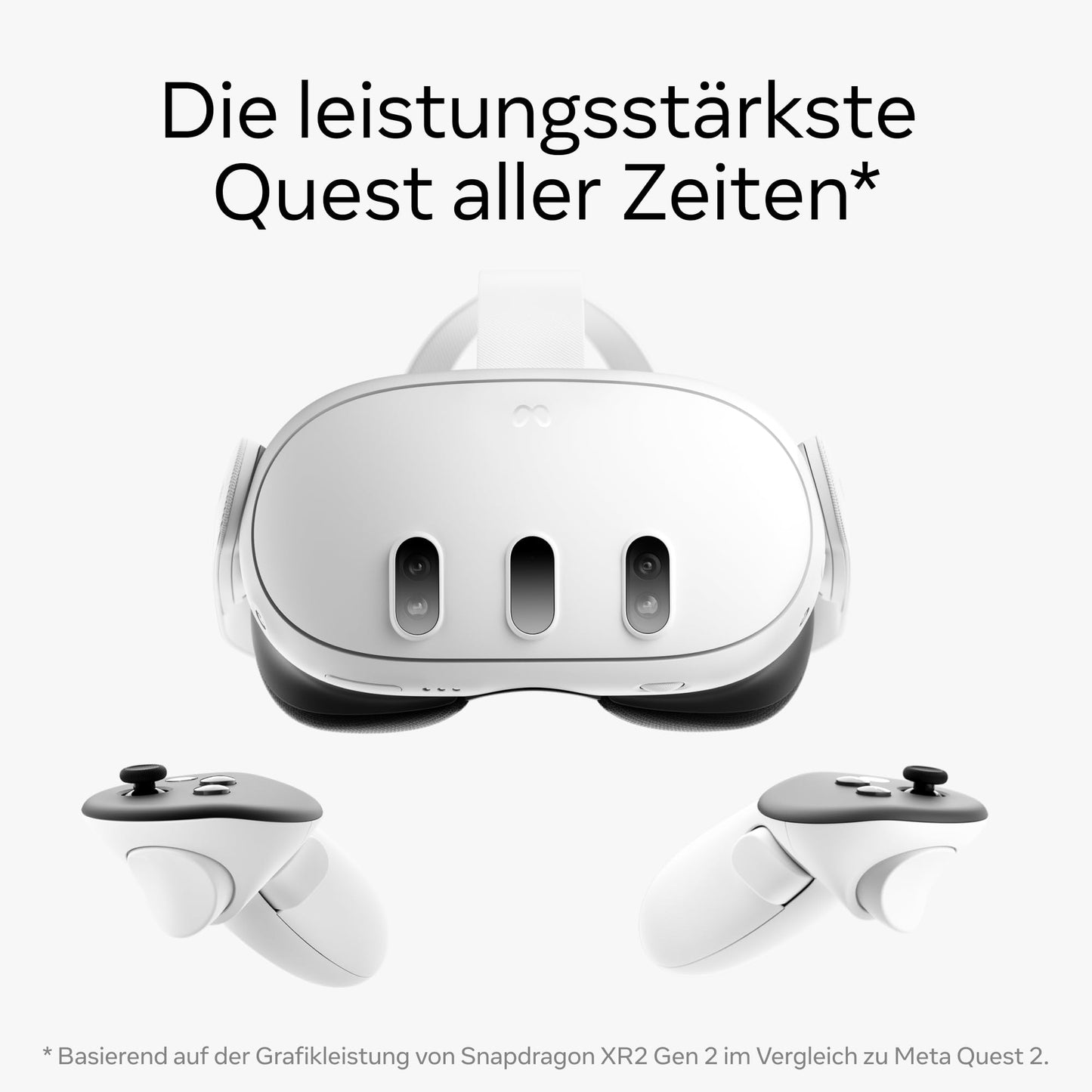 Meta Quest 3 512 GB – die leistungsstärkste Quest – ultimative Mixed-Reality-Erlebnisse – All-in-One-Headset mit Controllern, 4K-Auflösung + Infinite Display