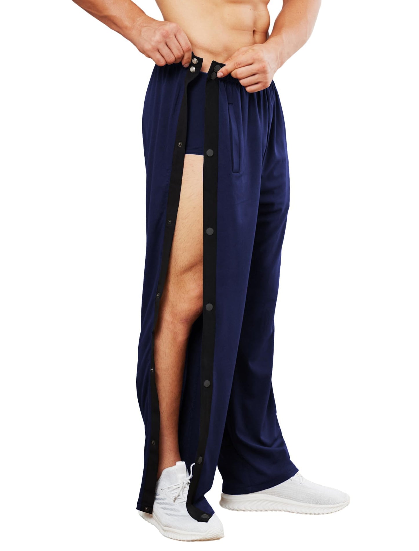 PINSPARK Men’s Rehab Joggers – Tear-Away Athletic Pants