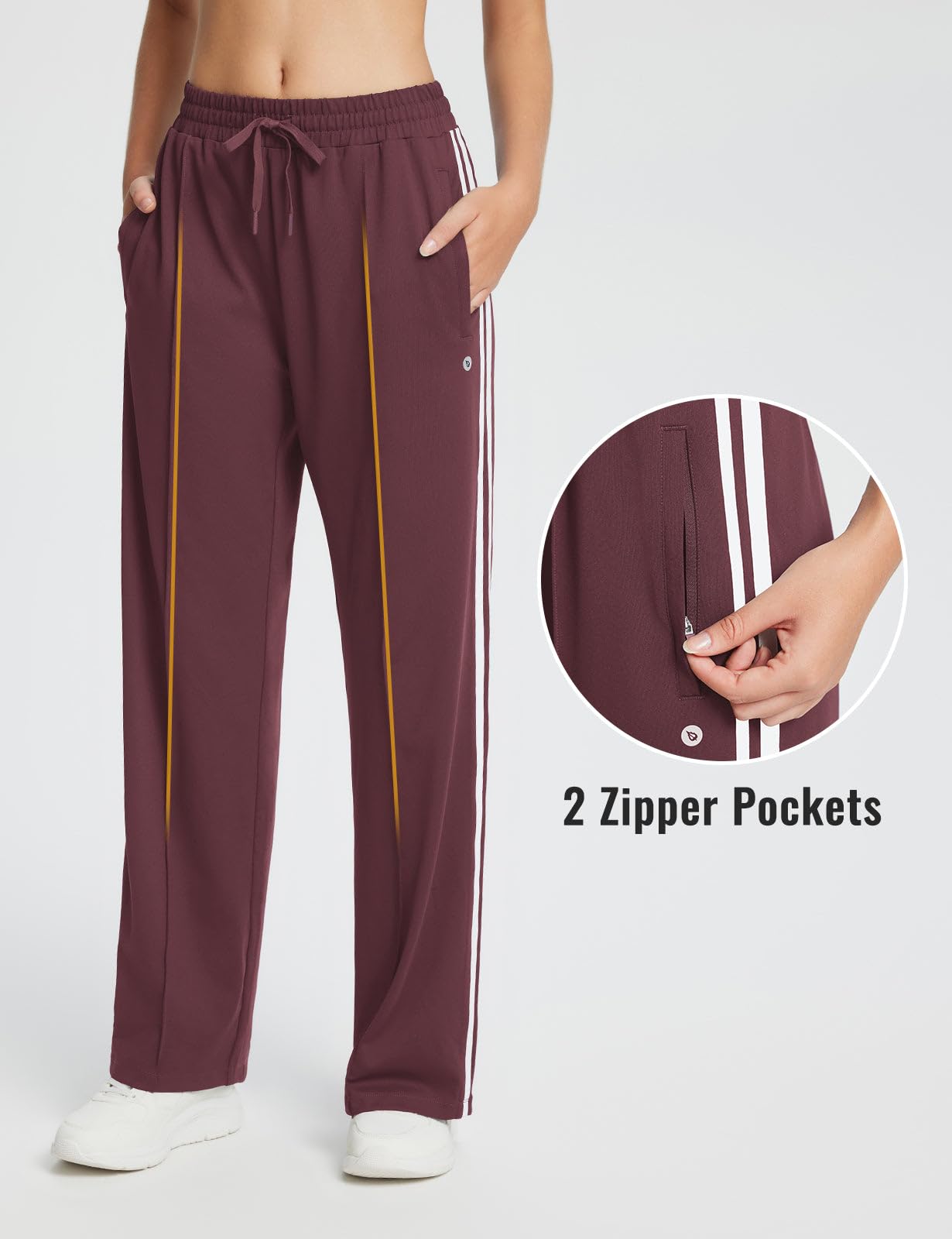 baleaf Women’s Jogging Pants – Straight-Leg Sport Sweatpants
