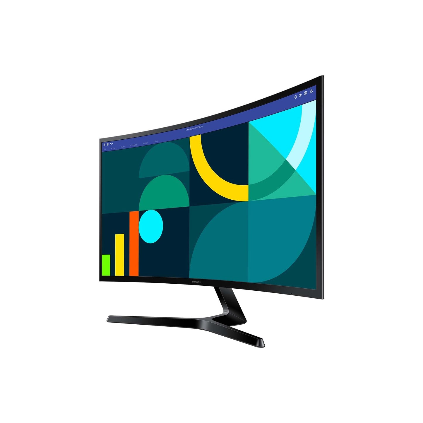 Samsung S36GD Essential Curved Monitor, 27 Inches, PC Screen with VA Panel, Full HD Resolution, 4 ms Response Time, 100 Hz Refresh Rate, Eco Saving Plus, Flicker Free, Black, S27D366GAU