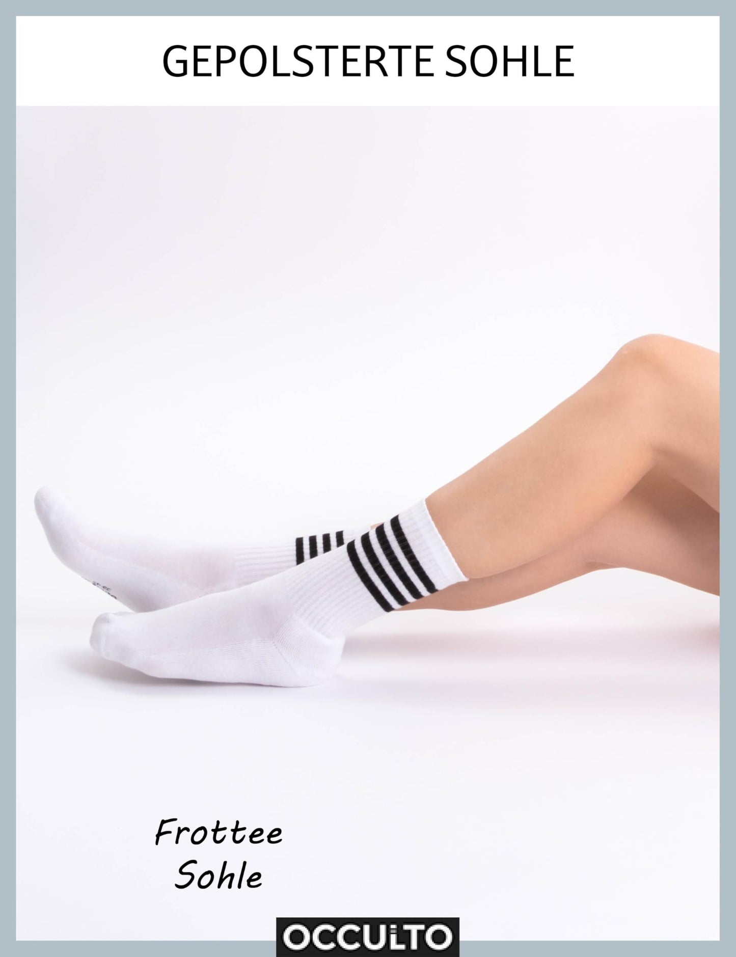 Occulto Women's Retro Tennis Socks – 6-Pack