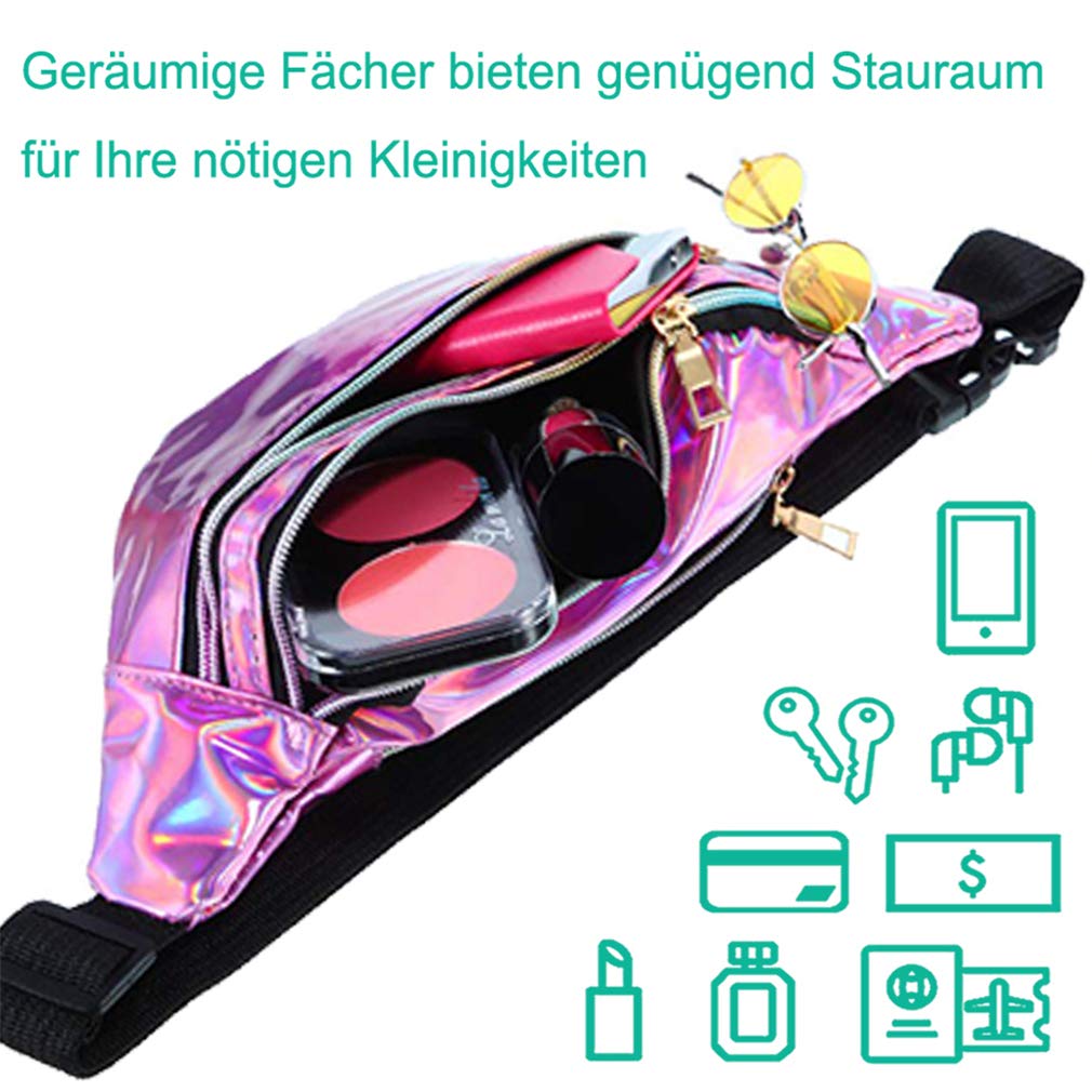 Waterproof Fashion Waist Bag – Reflective Fanny Pack