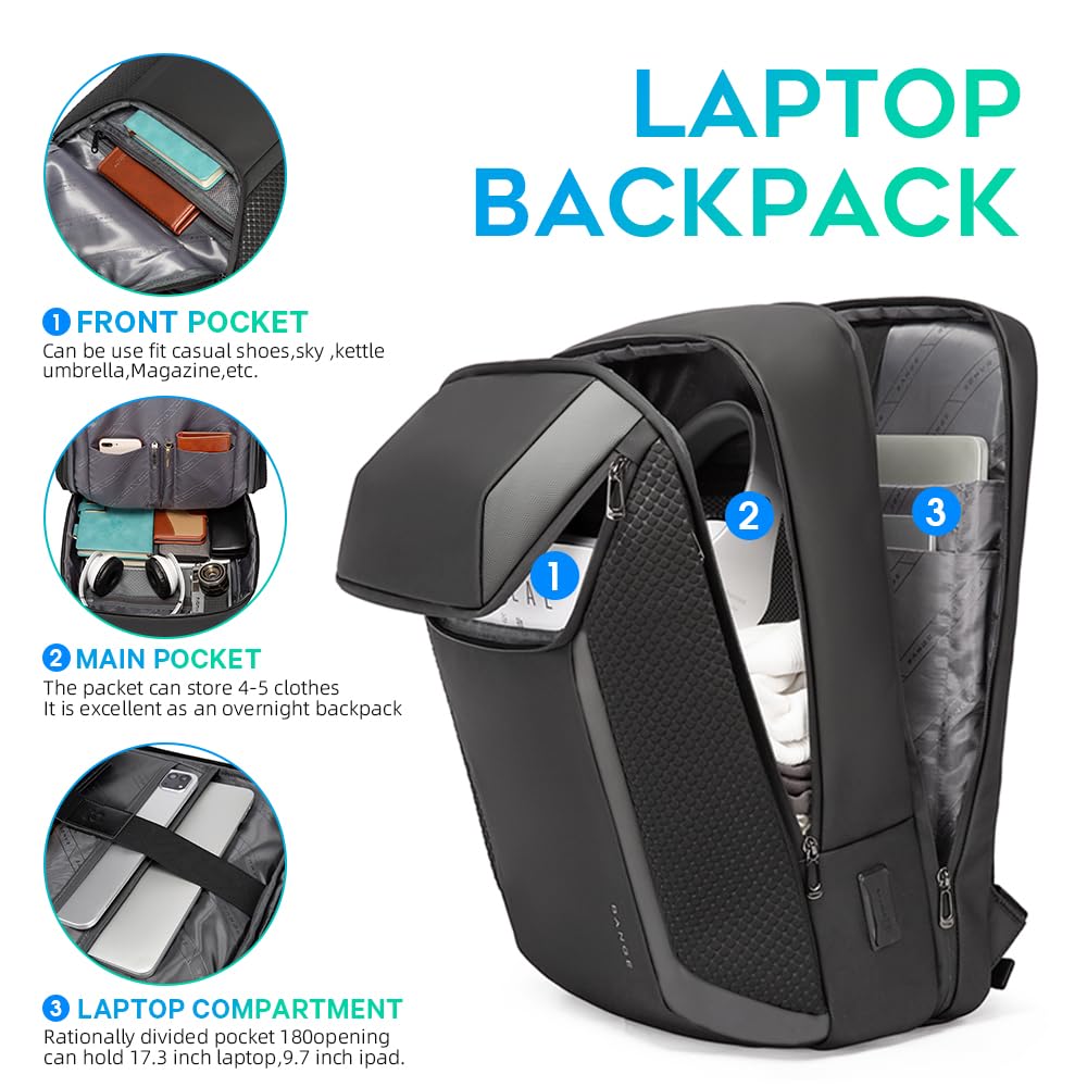 BG FUTURE AESTHETICS BANGE Smart Business Laptop Backpack