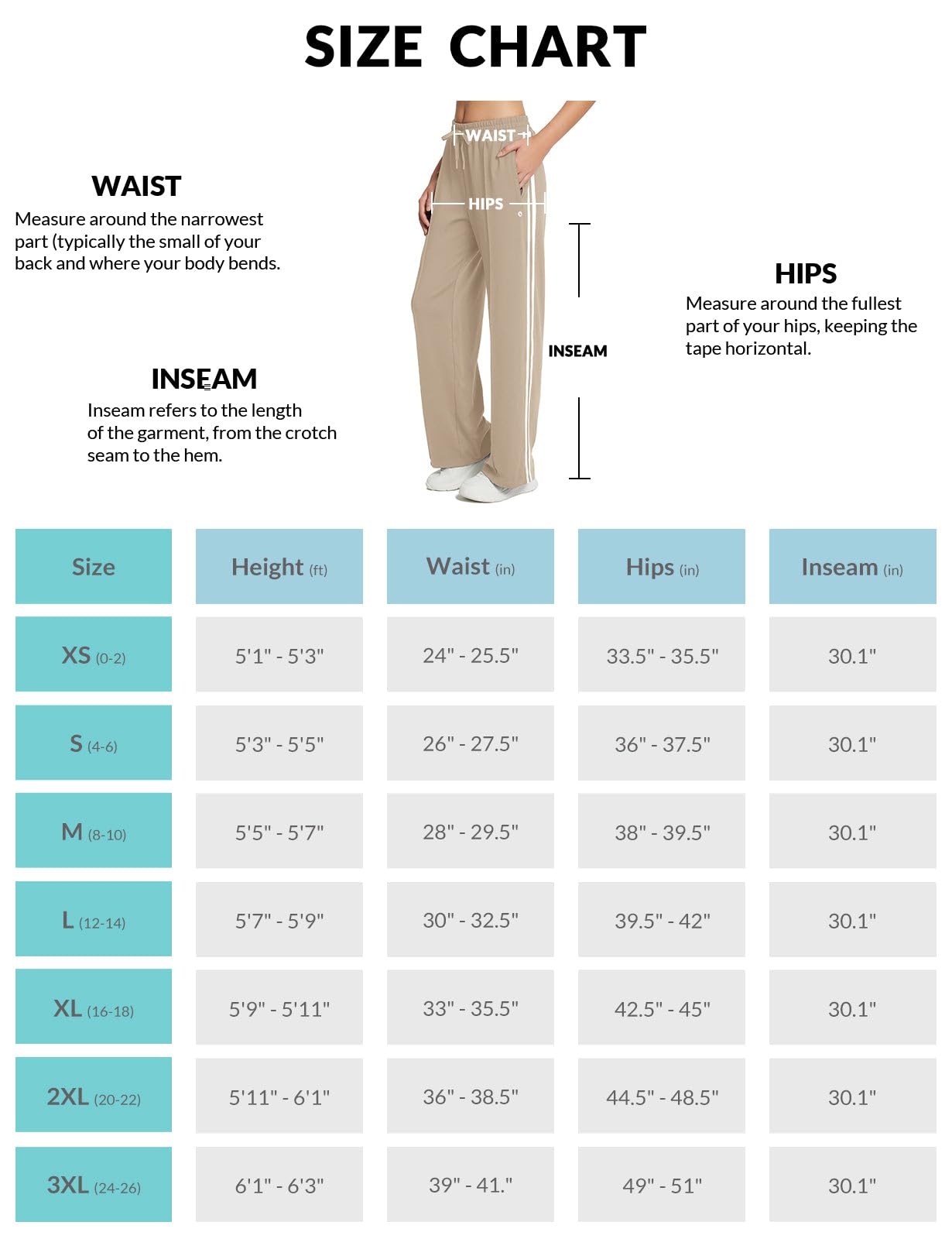 baleaf Women’s Jogging Pants – Straight-Leg Sport Sweatpants
