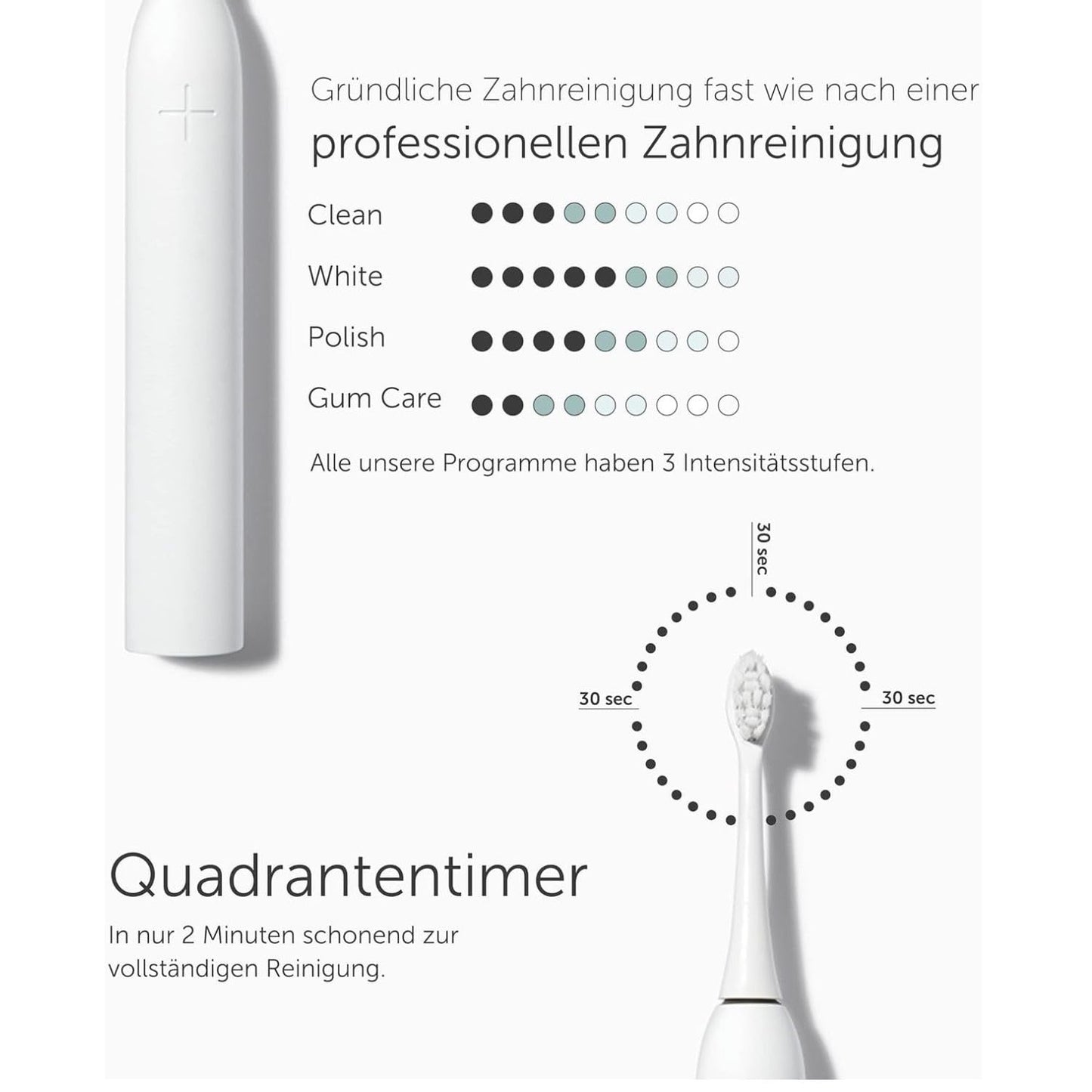 Wondersmile Schallzahnbürste PRO - Testsieger 2023-100 Tage risikofrei testen - Elektrische Zahnbürste mit 4 Putzprogrammen - Ultraschallzahnbürste mit smarten Bürstenkopf (1er Set, Ultimate Black)