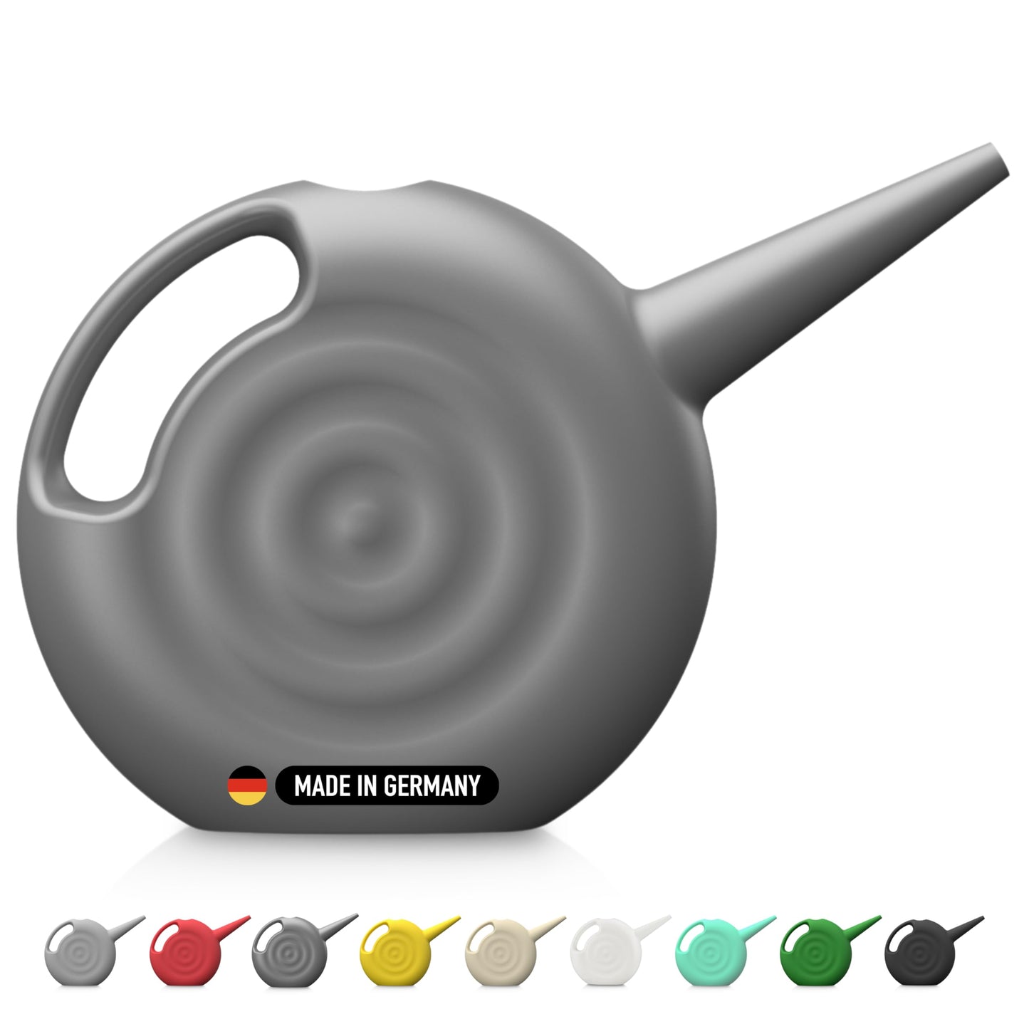 Blowmold.Design Gießkanne in Schwarz – 2 Liter Giesskanne Robust für Innen und Außen - Perfekt für Zimmerpflanzen & Garten