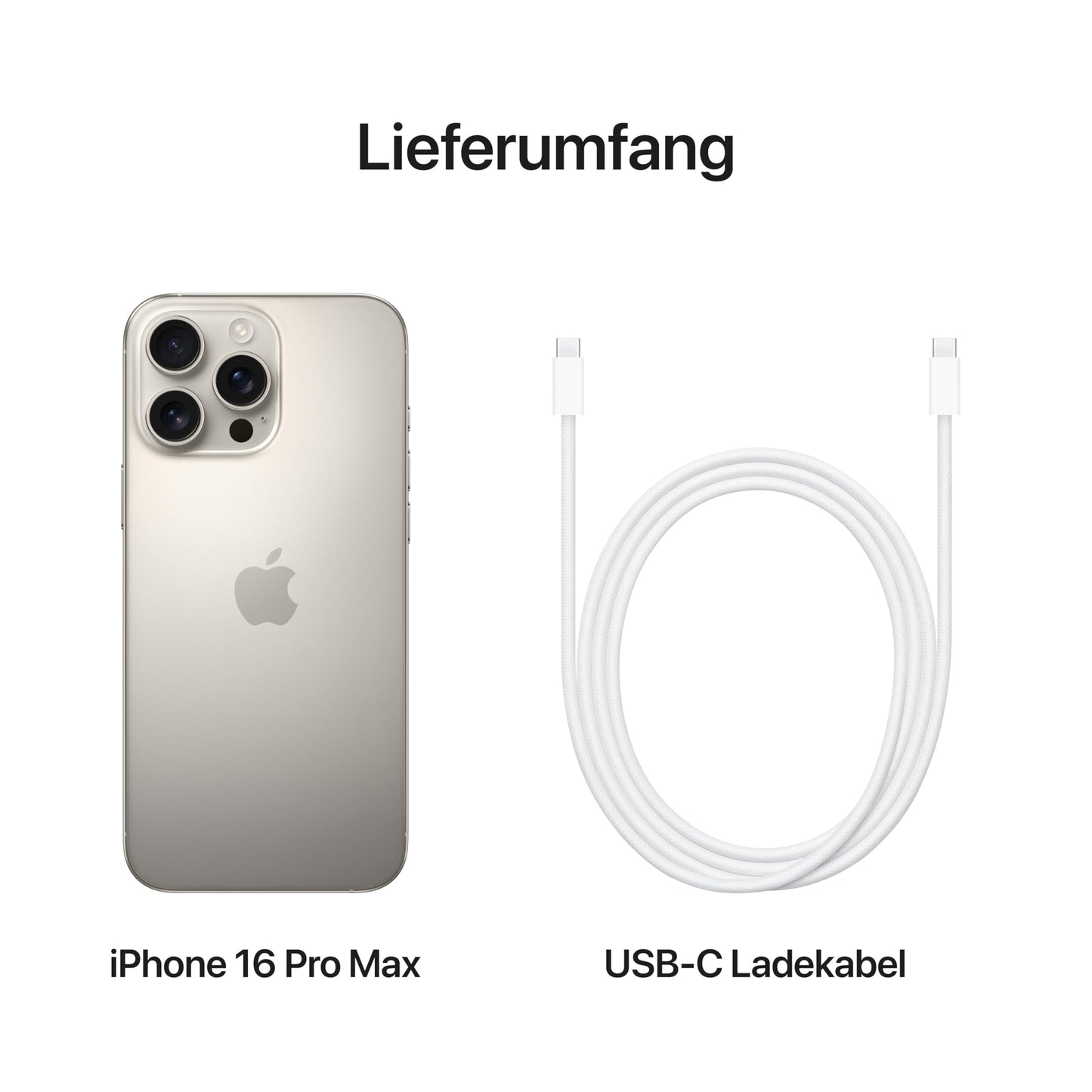 Apple iPhone 16 Pro Max 256 GB: 5G Handy mit Kamerasteuerung, 4K 120 Dolby Vision und einem großen Sprung bei der Batterielaufzeit. Funktioniert mit AirPods, Titan Schwarz