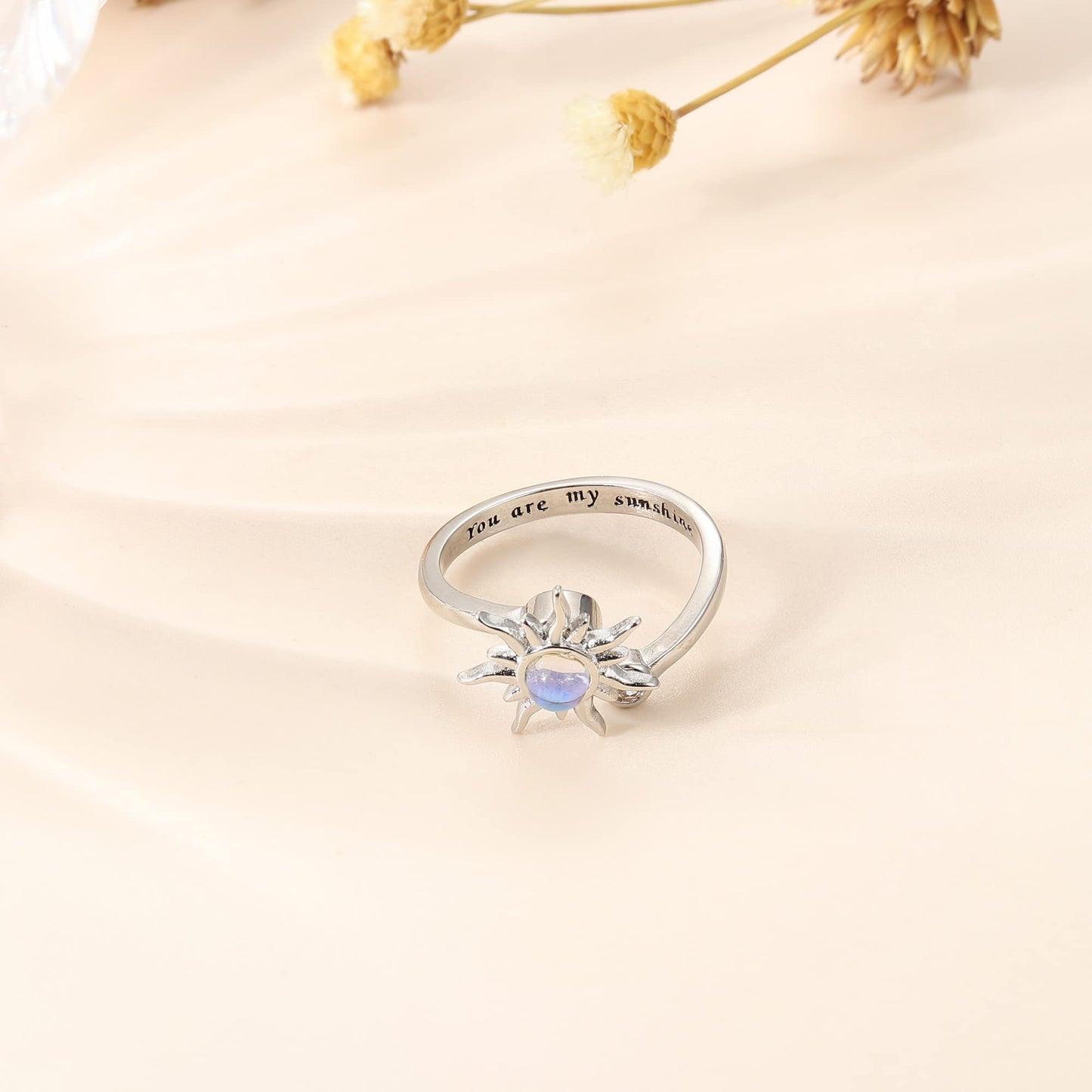 Adramata 2-Piece Anxiety Spinner Rings for Women