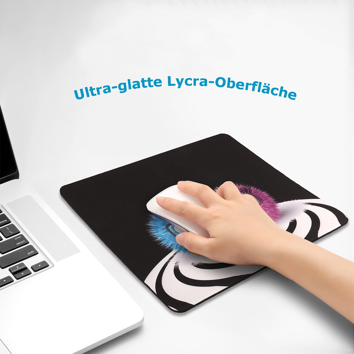 AOKSUNOVA Mauspad Office Mauspad Klein Niedliches Design 24 x 20 x 0,3 cm Mousepad mit Motiv (MF-174)