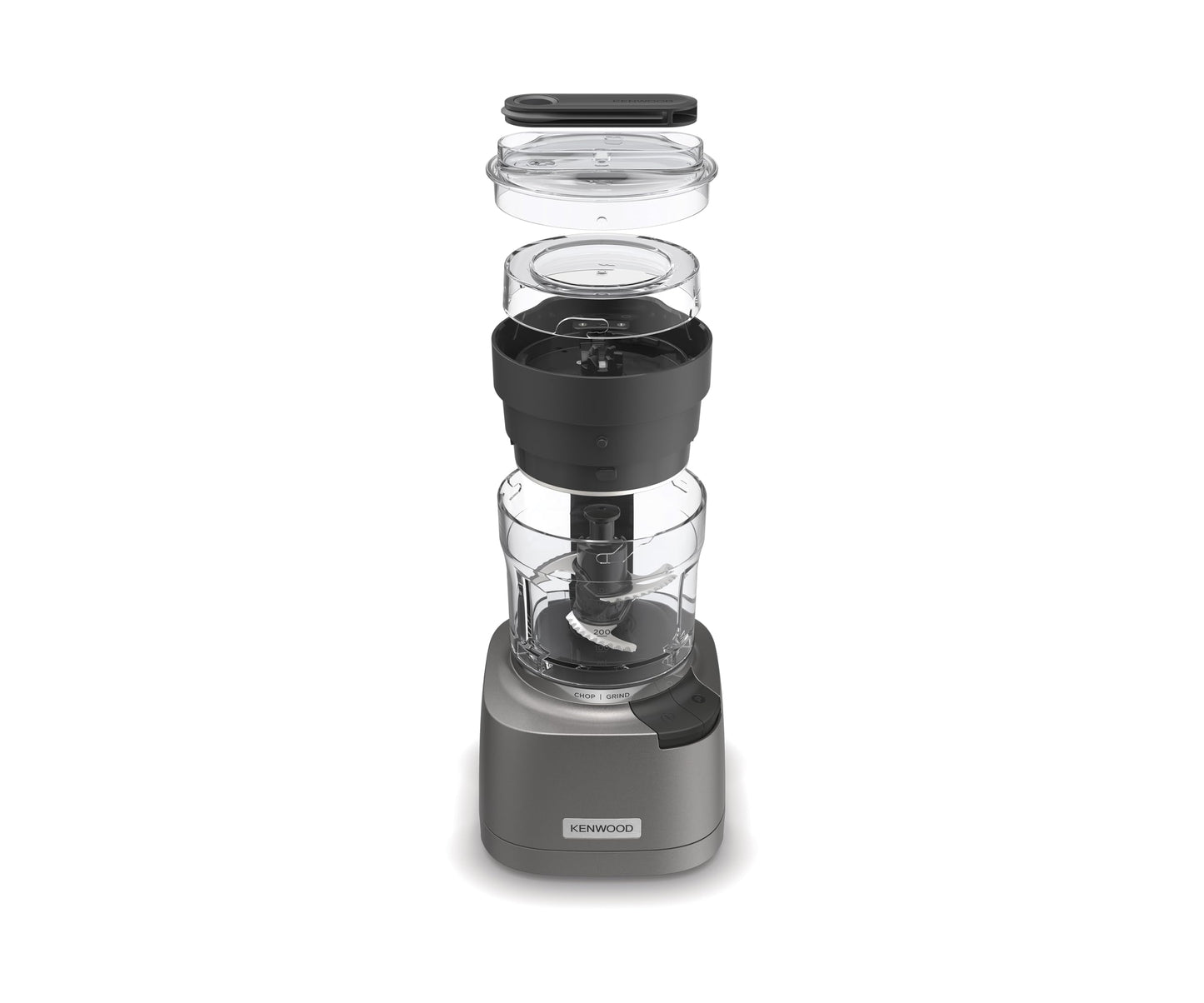 Kenwood Easy Chop CHP61.100WH Zerkleinerer, elektrischer Mini Universalzerkleinerer mit 2 Geschwindigkeitsstufen, 0,5 l Arbeitsbehälter, 500 Watt, Weiß