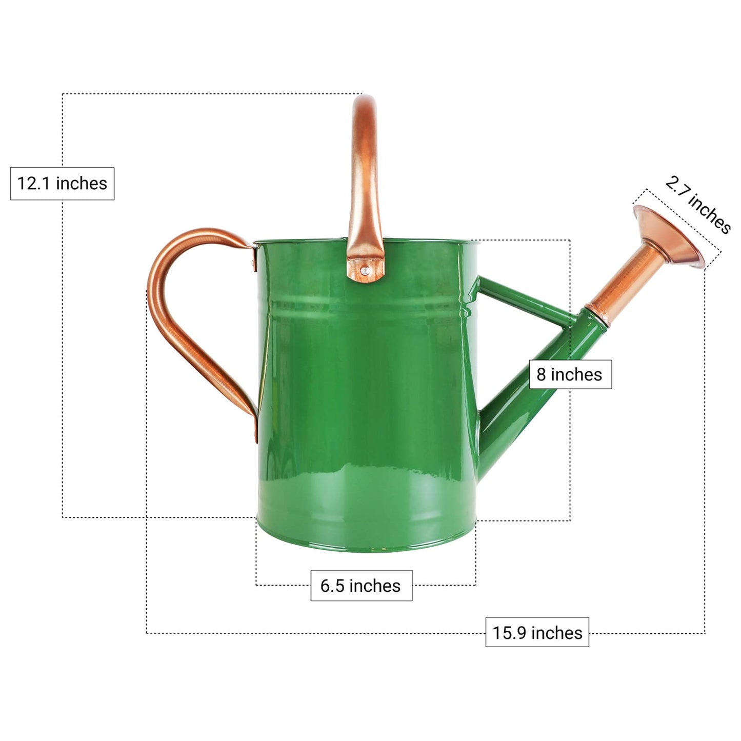 Gießkanne Metall Giesskanne Zimmerpflanzen 4l - Blumengießkanne Vintage Zink Gießkanne Garten
