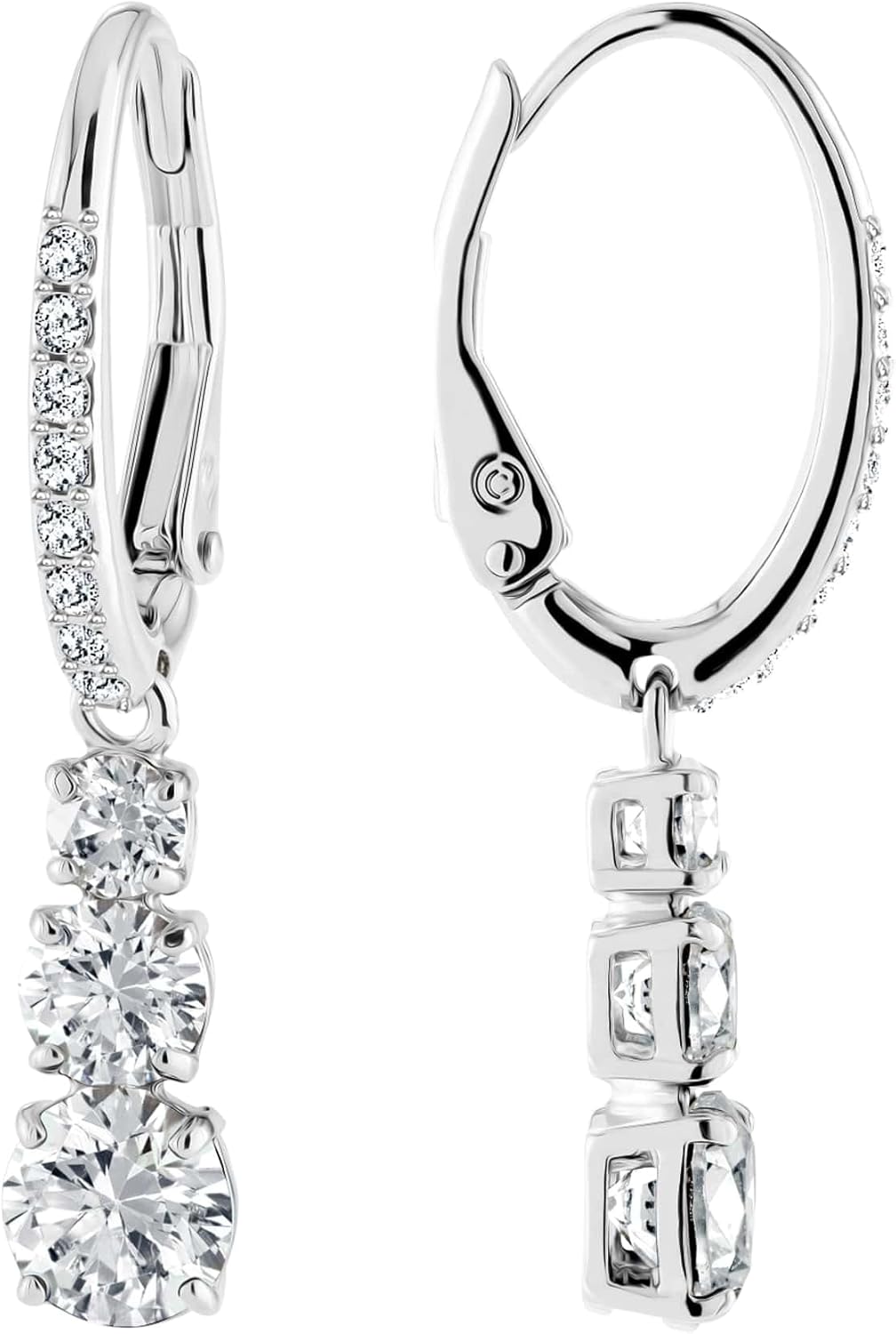 Swarovski Attract Trilogy Drop Earrings
