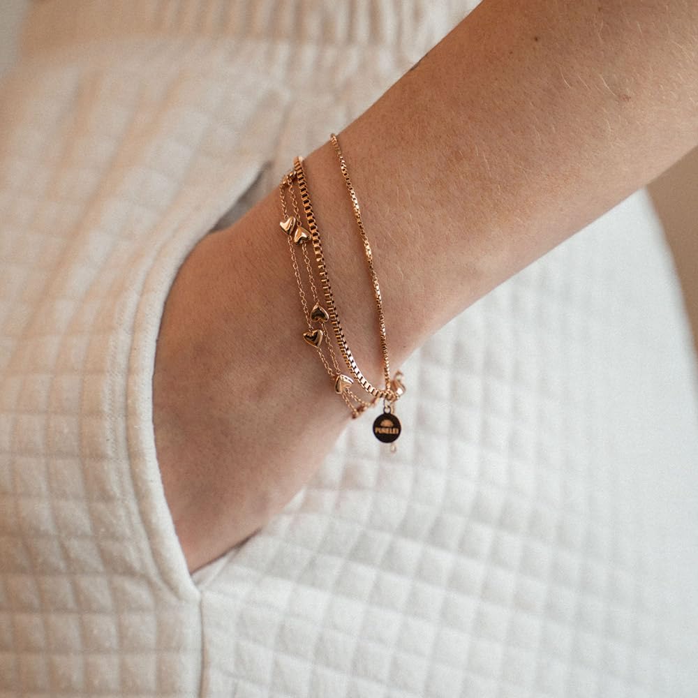 Purelei® Alohi Heart Bracelet – Dual-Strand Heart Charm