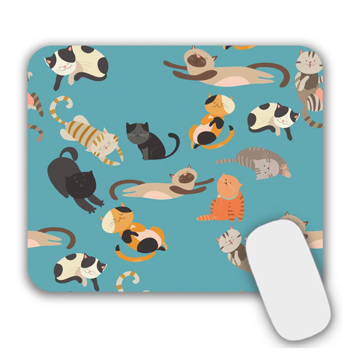 AOKSUNOVA Mauspad Office Mauspad Klein Niedliches Design 24 x 20 x 0,3 cm Mousepad mit Motiv (MF-174)