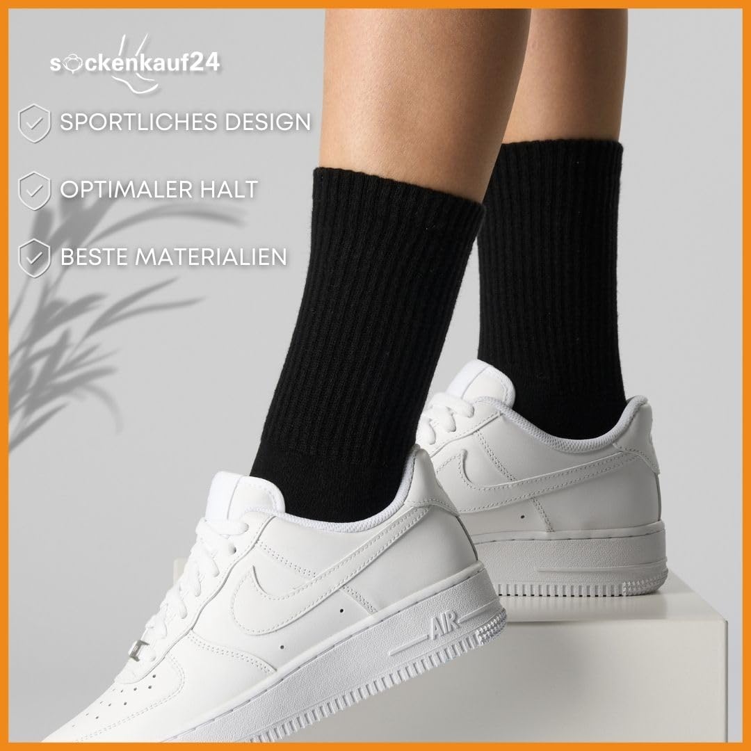 Women's Tennis Socks (6 Pairs) Sports Socks with Reinforced Heel & Toe