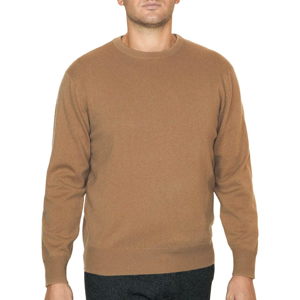 Lona Scott Men’s Cashmere Sweater – Classic Crew Neck