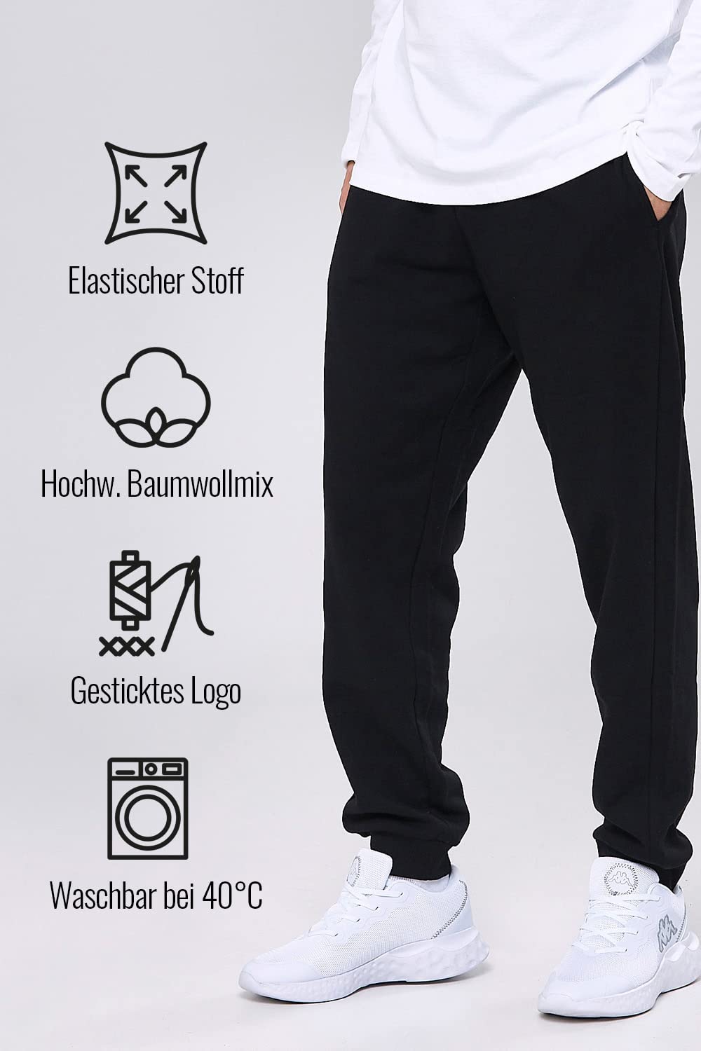 Kappa Men’s VRODELL Sweatpants – Cotton Blend Joggers