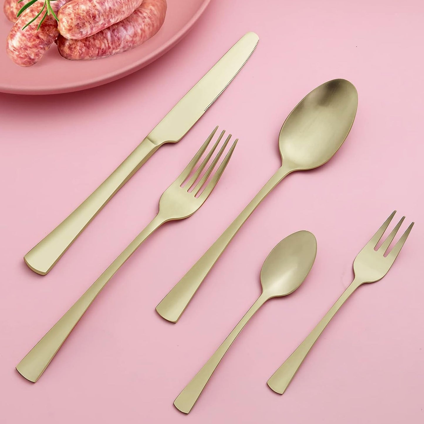 Bestdin Besteck Set 6 Personen, 30 teilig Edelstahl Besteckset, Essbesteck Set mit Messer Gabel Löffel, Hochwertiges Edelstahlbesteck, Spülmaschinenfest.