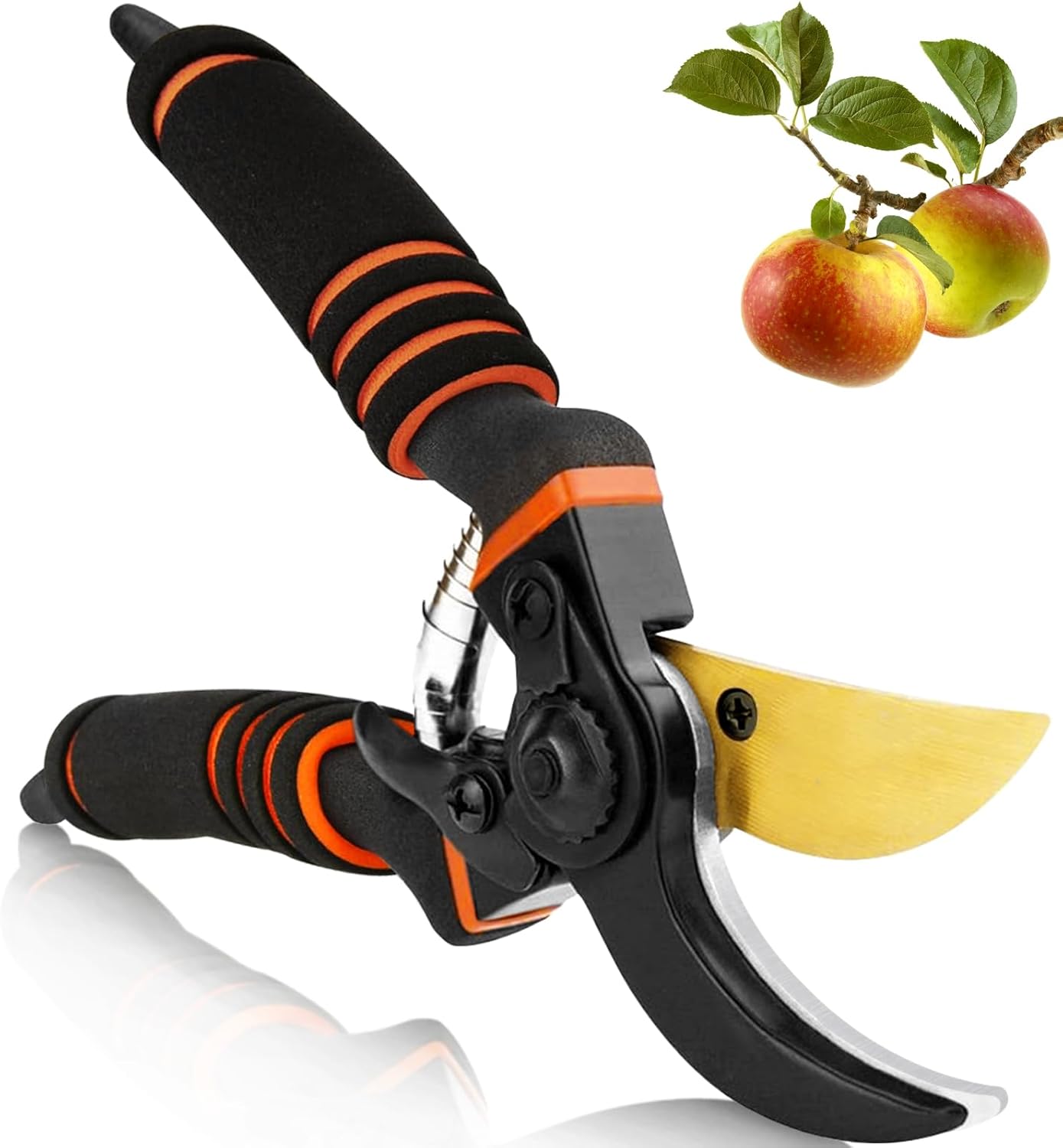 Professionelle Titan Gartenschere, Gartenschere, Gartenschere, Bypass-Schere, Gartenschere, Gartenschere Geschenk für Zweige, Hecken und Blumen