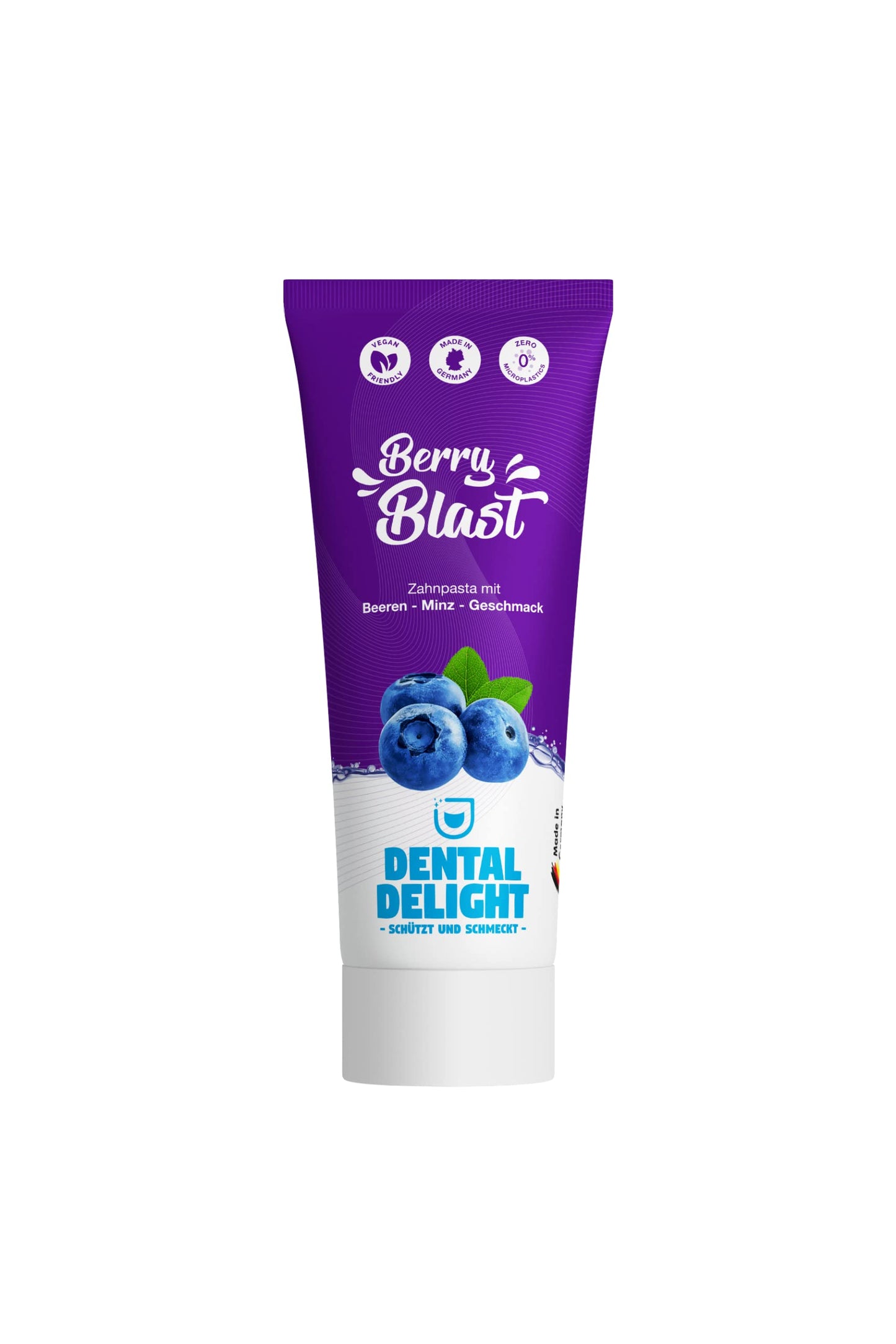 DENTAL DELIGHT Polar Punch Zahnpasta (TESTSIEGER), Vegane Zahnpasta mit Geschmack, Zahncreme (Minze, 4er Pack)
