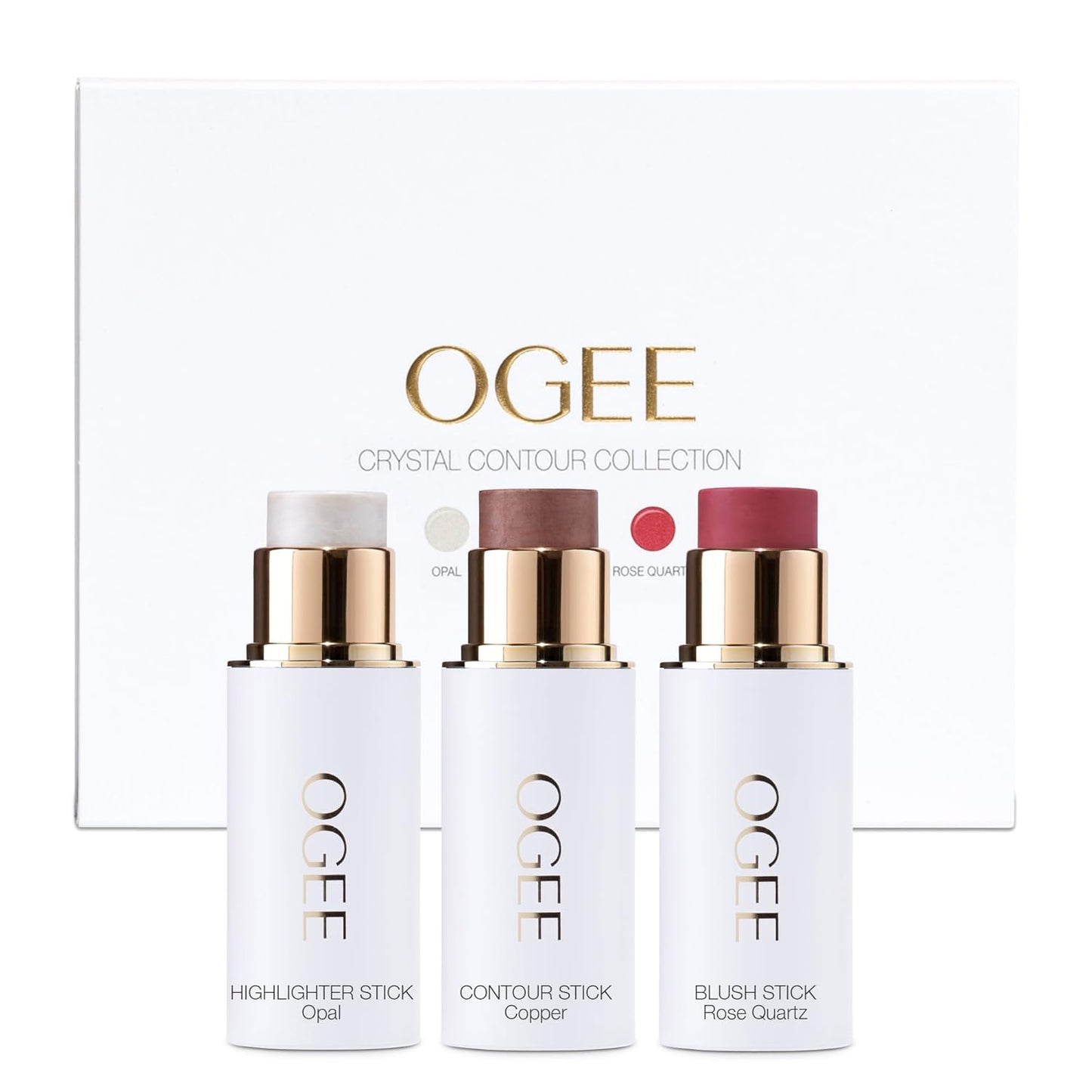 Ogee Sculpted Face Stick Trio – Crystal Contour Collection