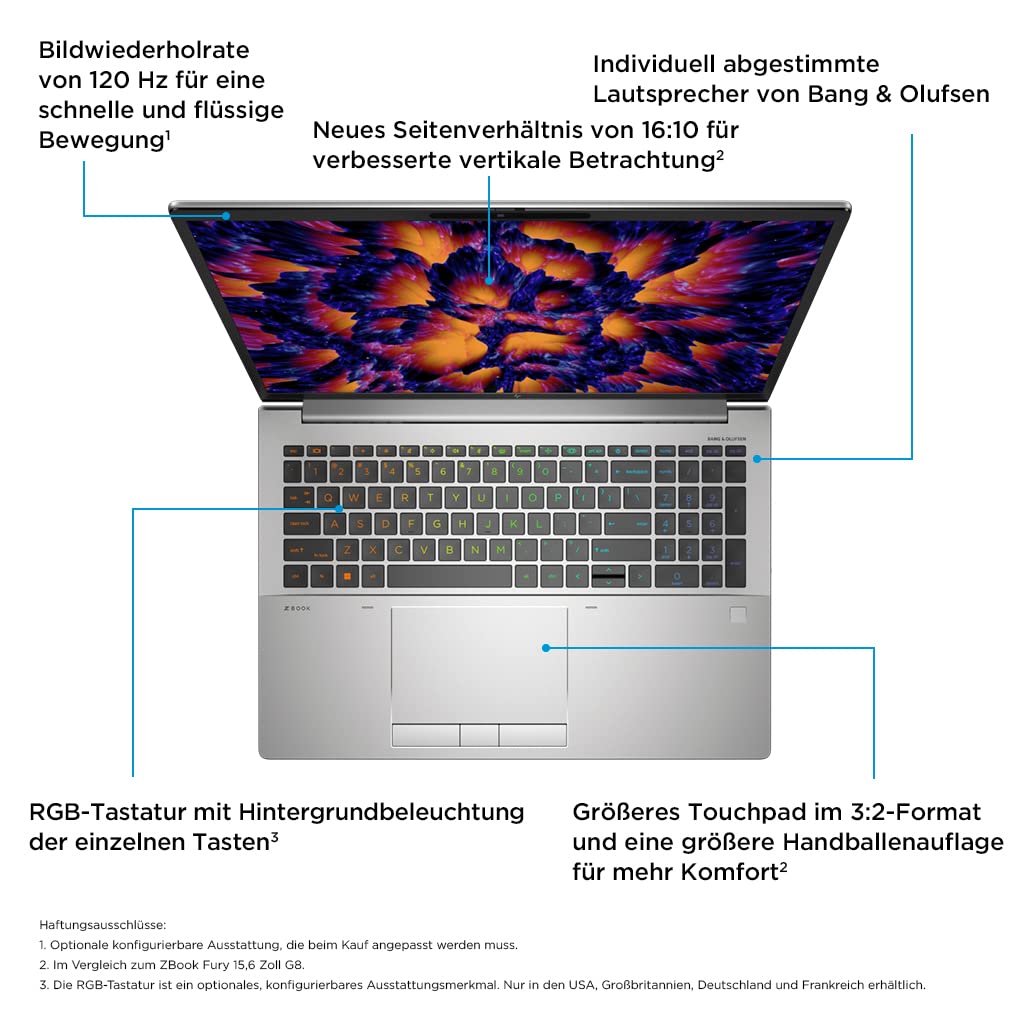 HP ZBook Fury 16 G9, 32GB RAM, 1TB SSD, Windows 11 Pro