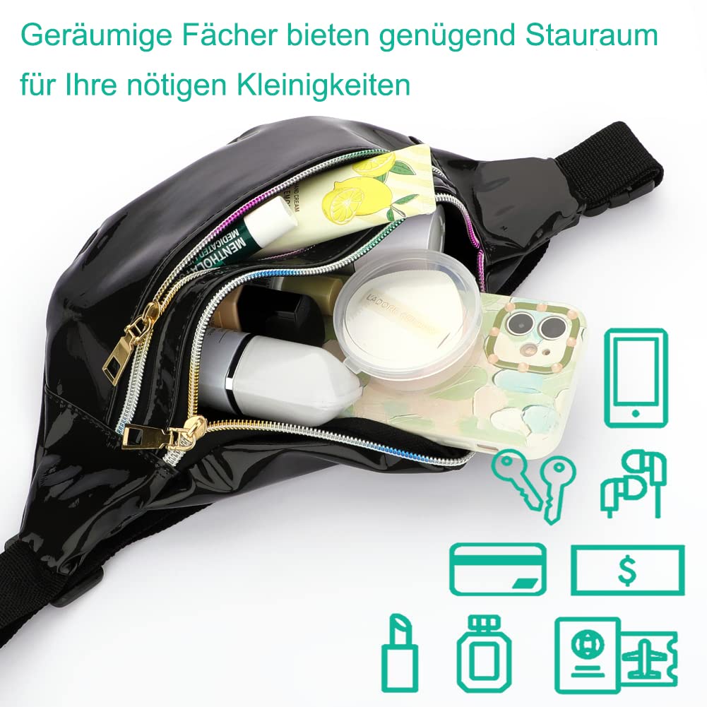 Waterproof Fashion Waist Bag – Reflective Fanny Pack