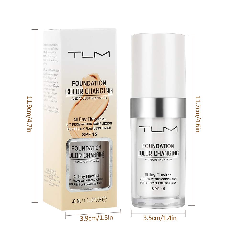 TLM Color Changing Foundation with Brushes & Sponges