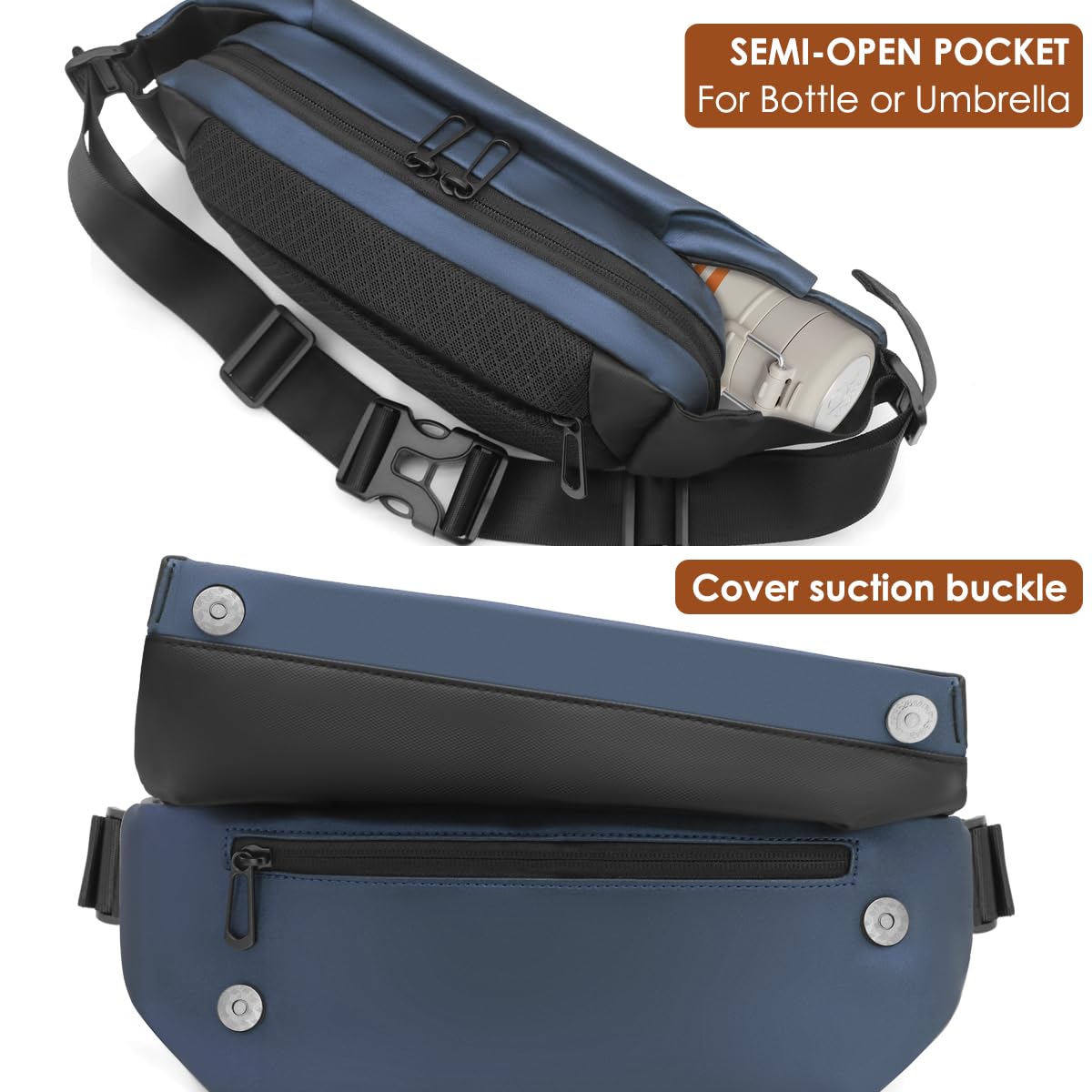 REETEE Waterproof Waist Bag – Multifunctional Sling Bag for Men & Women