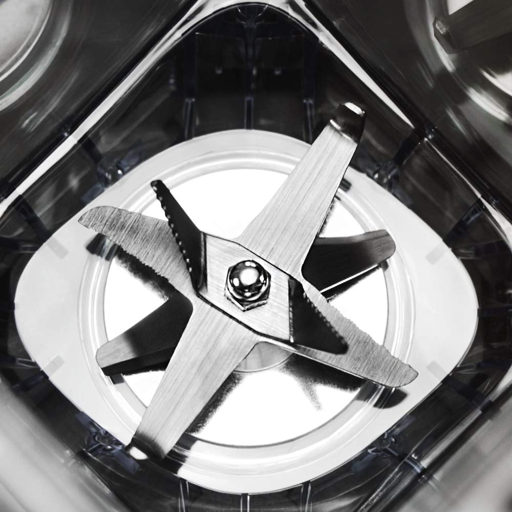 Cecotec Standmixer Power Black Titanium 1800MAX Blend It, 1800 W maximale Leistung, 5 Geschwindigkeiten, 6 Klingen aus Edelstahl, Ice-Crush-Funktion, Turbo- und Smoothie-Funktion, AutoClean-Funktion