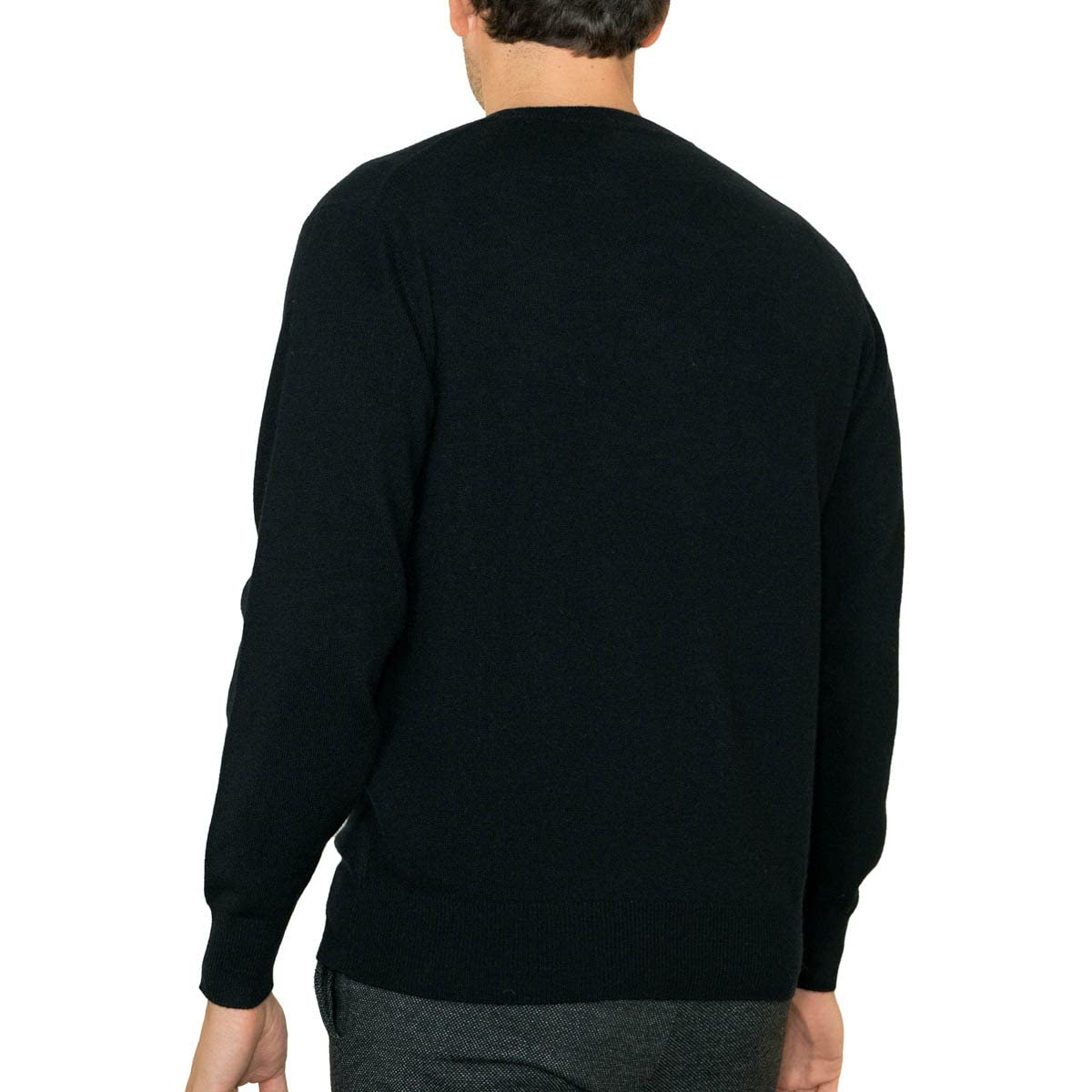 Lona Scott Men’s Cashmere Sweater – Classic Crew Neck