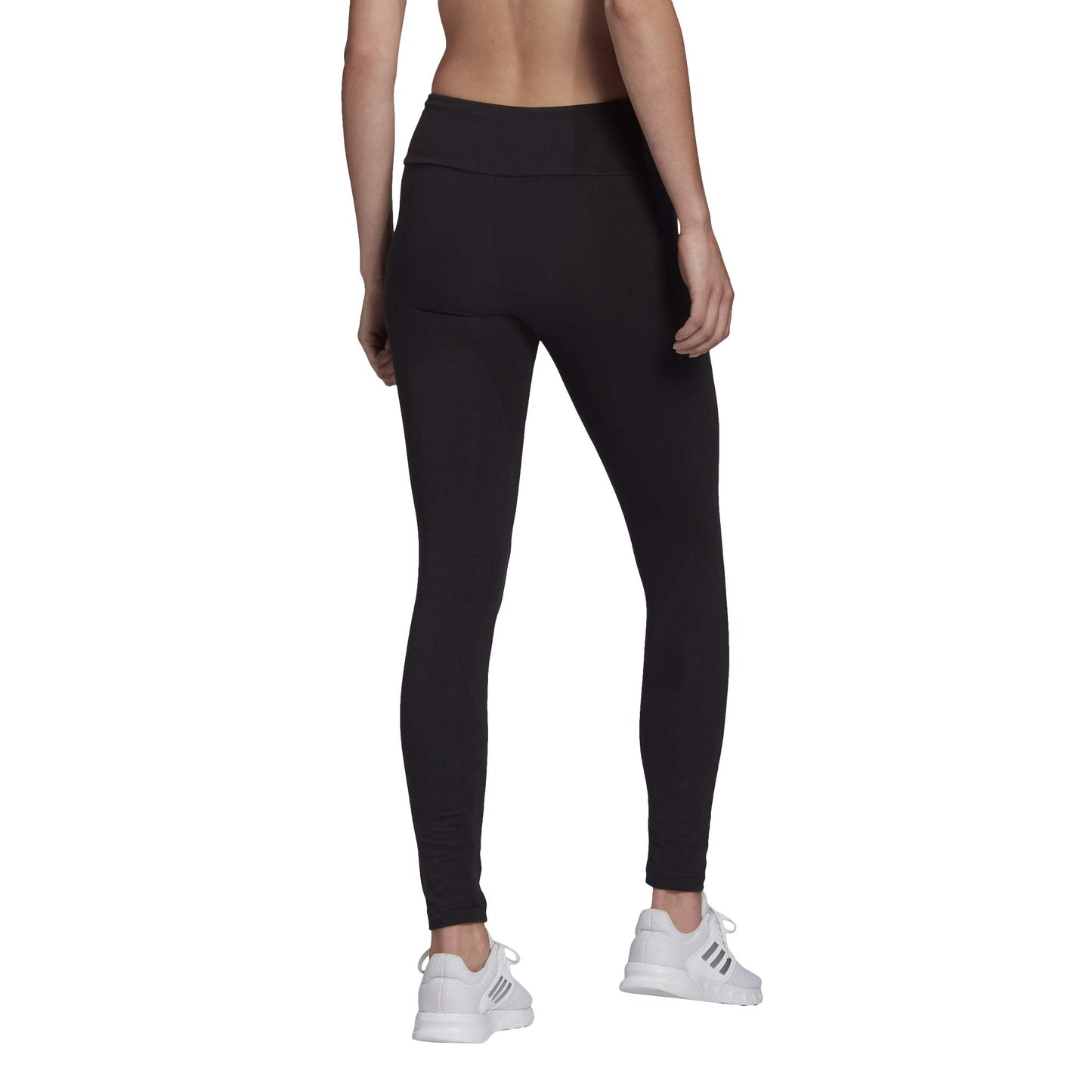ADIDAS Women’s LIN Leggings – Black/White, High Waist, Comfortable Stretch Fit