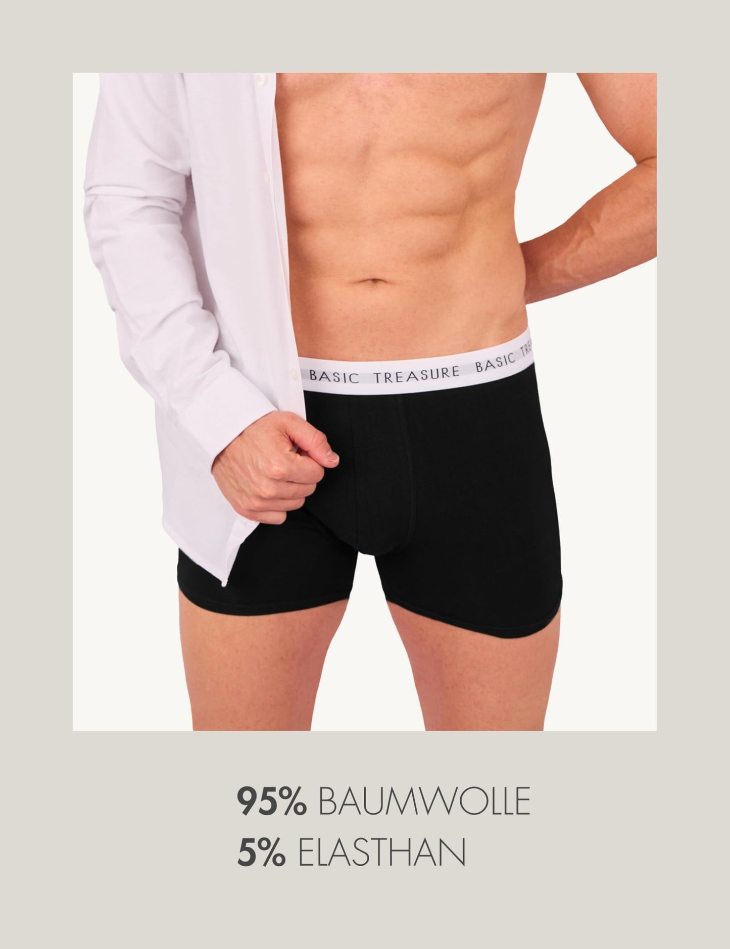 Basic Treasure 8/9-Pack Men’s Boxer Shorts