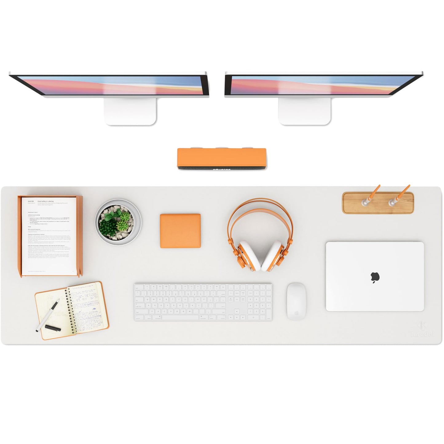 K KNODEL Tischunterlage, Schreibtischunterlage, 80 x 40cm PVC Tischunterlage, Laptop Tischunterlage, wasserdichte Schreibunterlage für Büro- oder Heimbereich, doppelseitig (Schwarz/Schwarz)