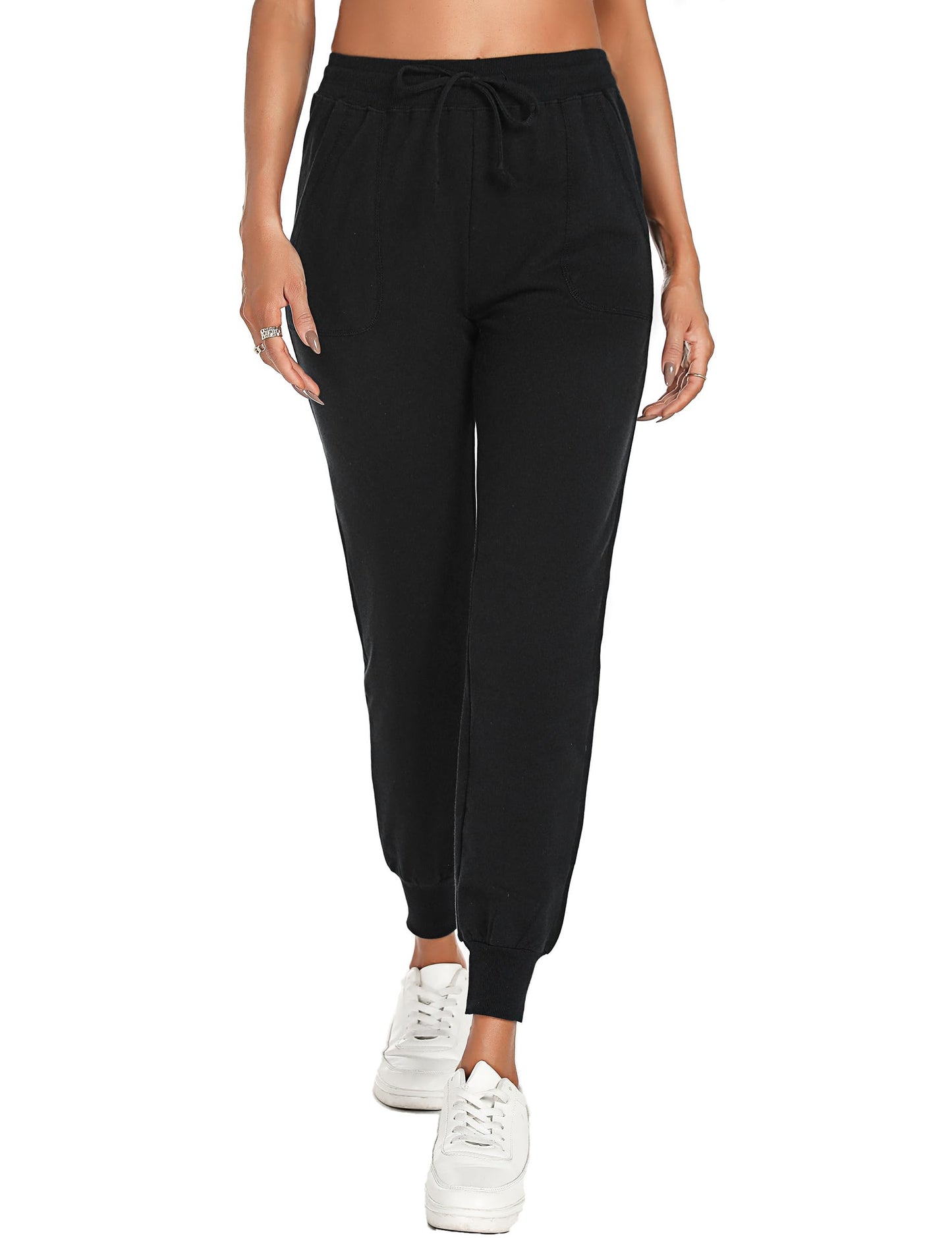 Irdcomps Women’s Jogging Pants – Cotton Wide Leg Sweatpants