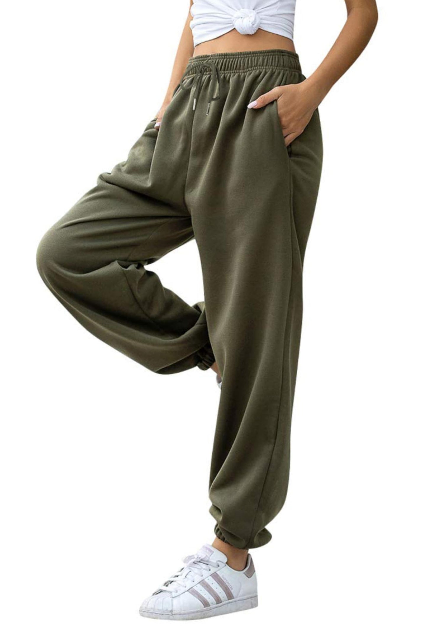 Jhsnjnr Women’s High Waist Jogging Sweatpants