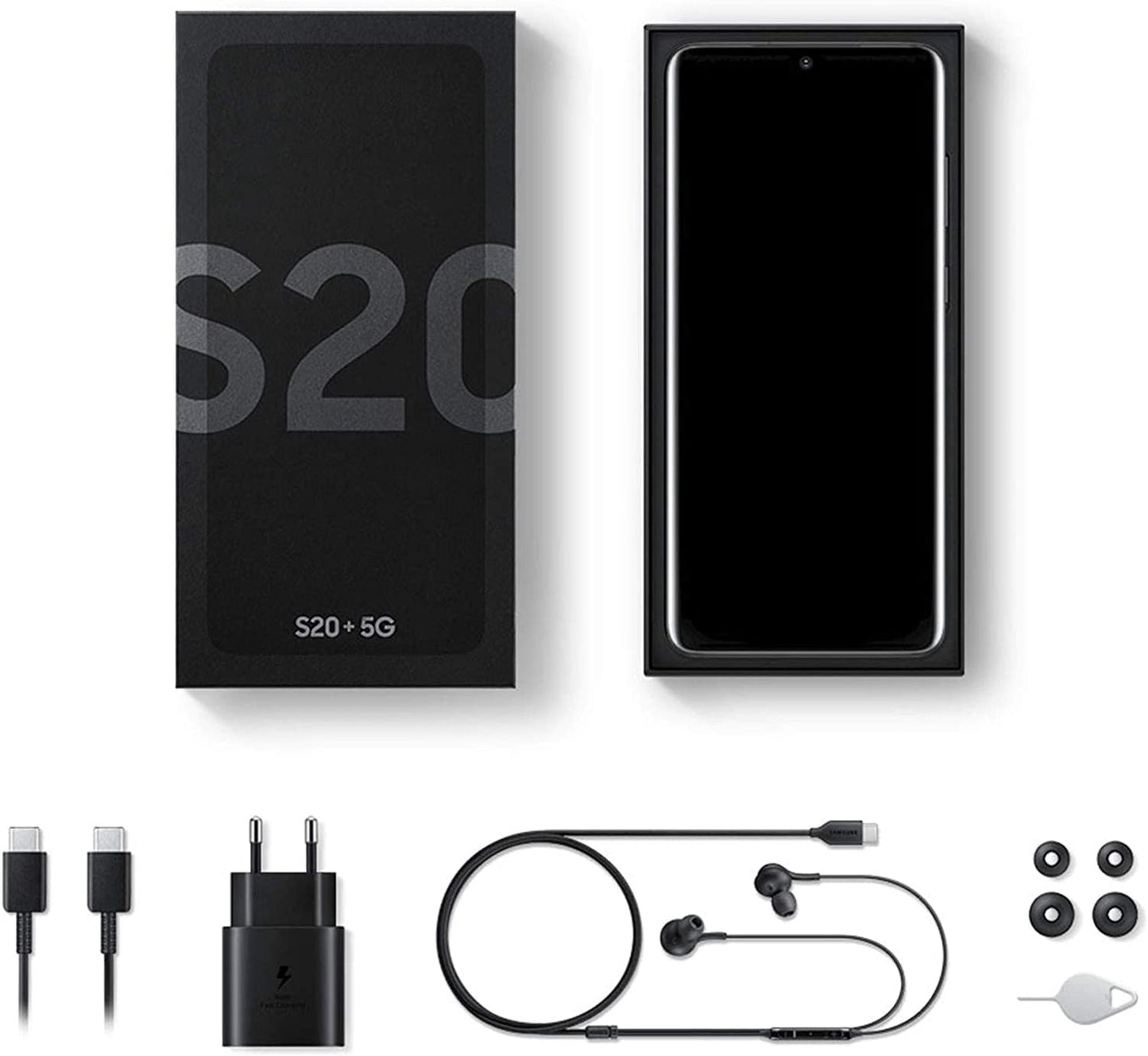 Samsung Galaxy S20+ 5G Smartphone, 128GB, Cosmic Black, Android