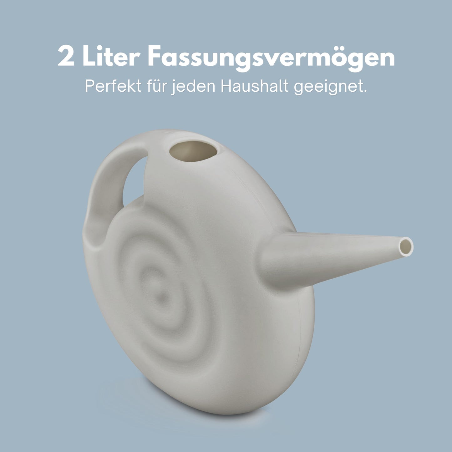 Blowmold.Design Gießkanne in Schwarz – 2 Liter Giesskanne Robust für Innen und Außen - Perfekt für Zimmerpflanzen & Garten