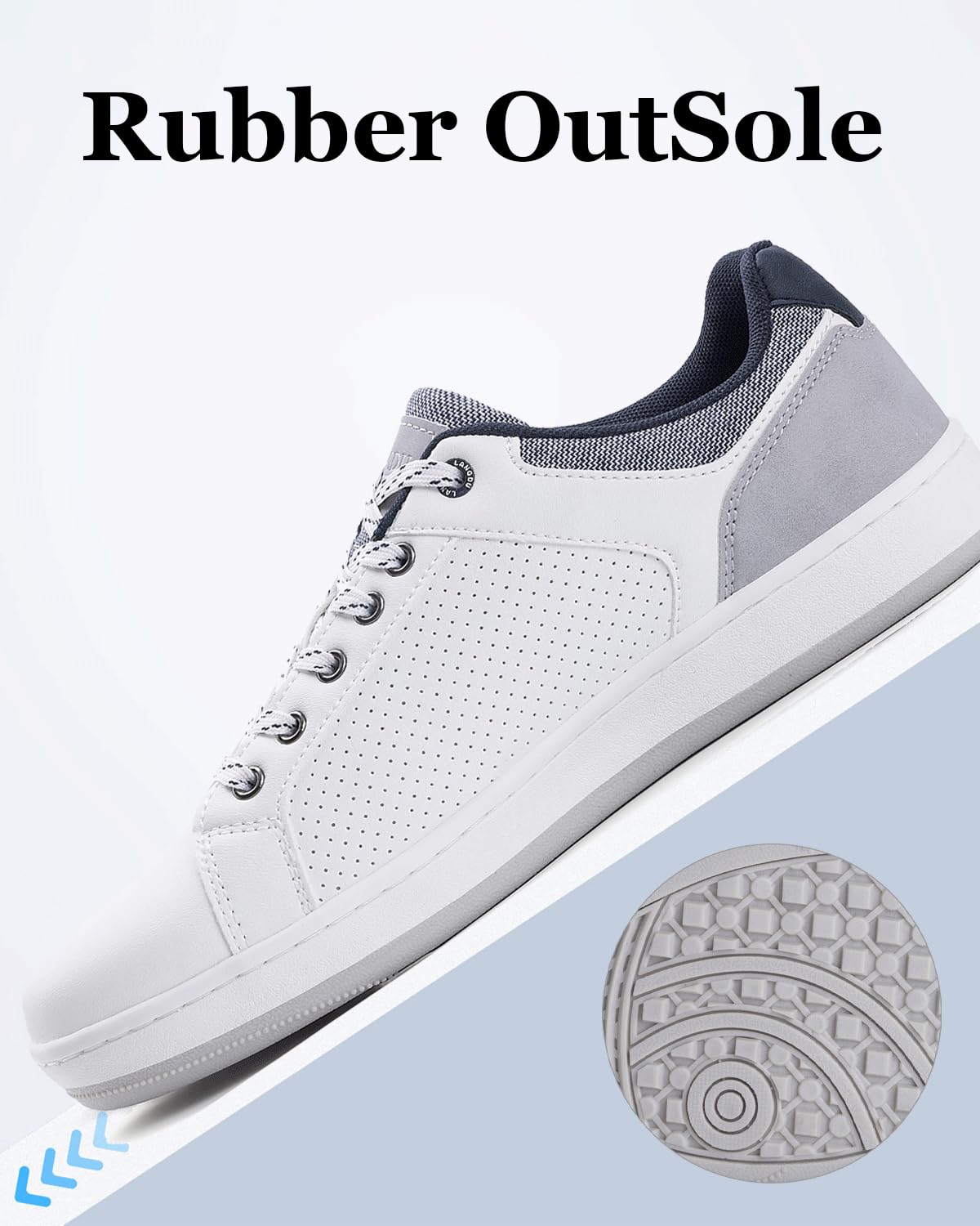 LANGDU Men’s Casual Sneakers – Lightweight Breathable Walking Sports Shoes
