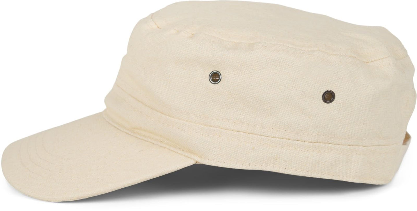 styleBREAKER Unisex Cap im Military-Stil aus robustem Baumwoll-Canvas, Klettverschluss verstellbar 04023020