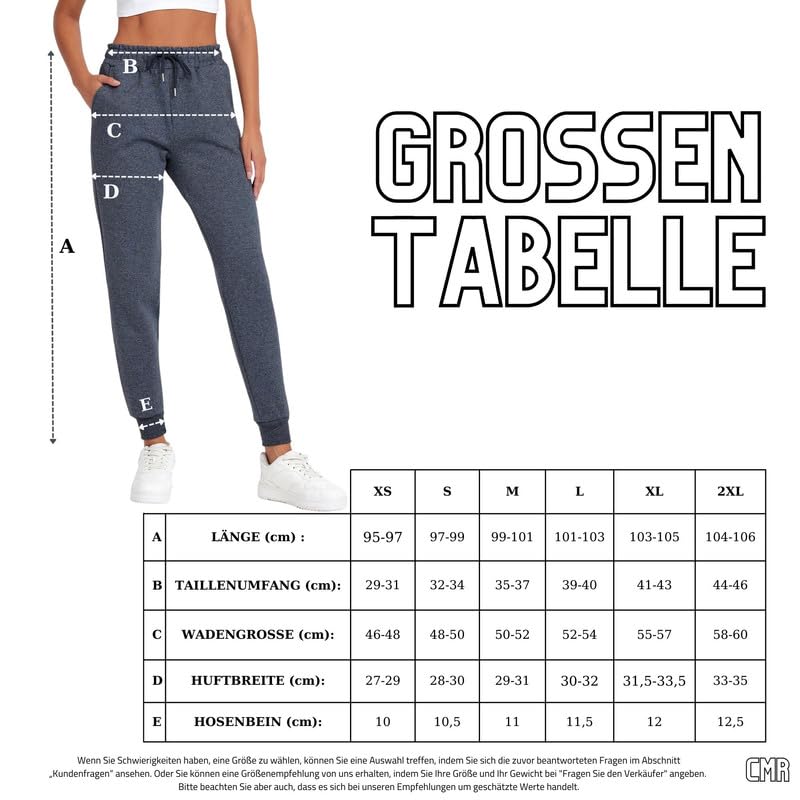 Women’s Jogging Pants – Cotton Sport Trousers Long, Warm Training Pants
