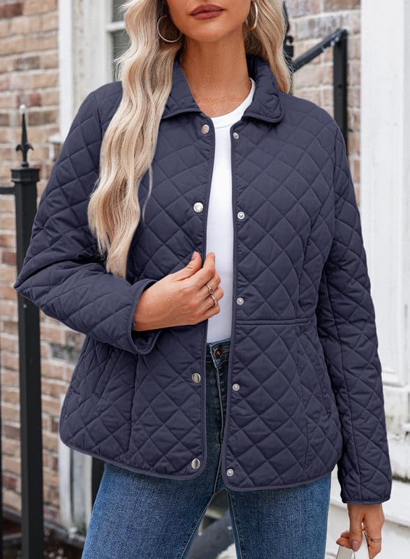 Dokotoo Women’s Quilted Winter Jacket – Warm Puffer Coat with Pockets