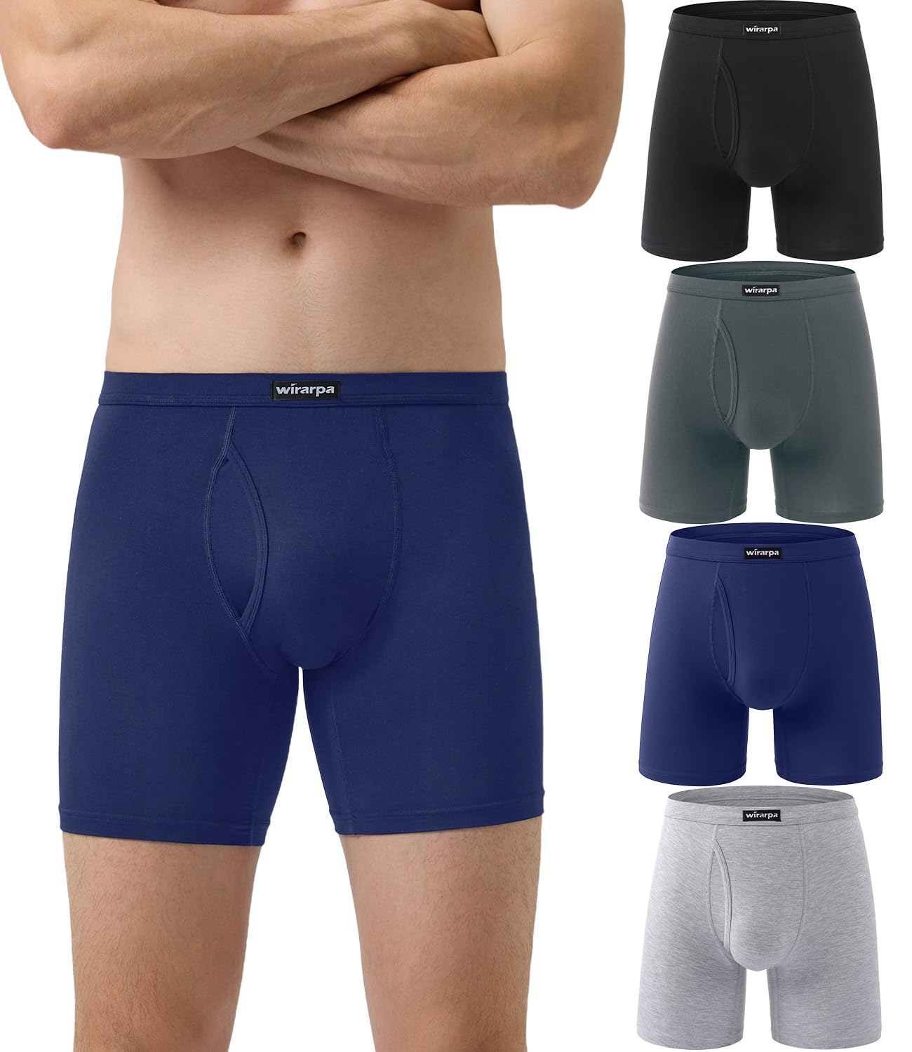 wirarpa Men’s Boxer Shorts (4-Pack)