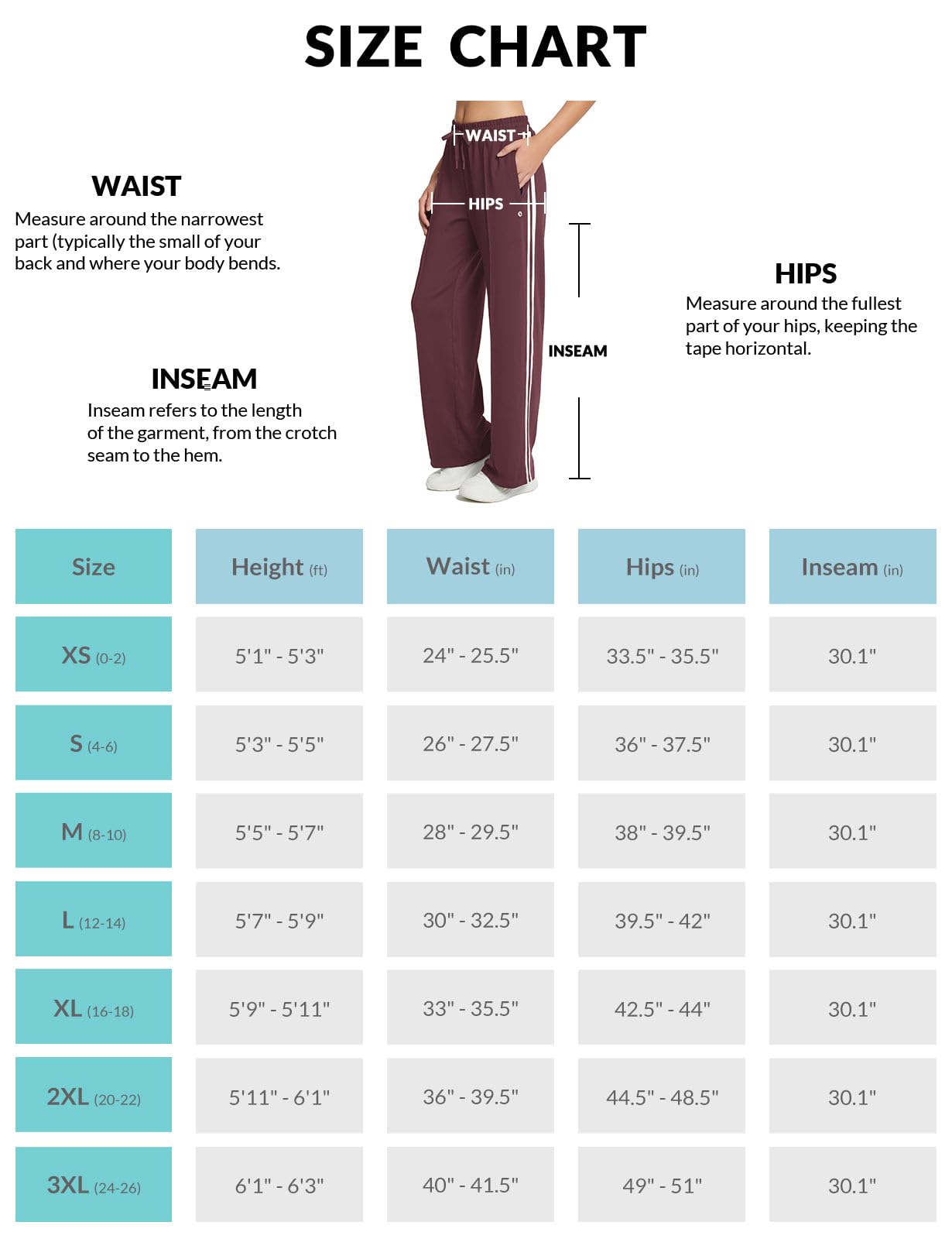 baleaf Women’s Jogging Pants – Straight-Leg Sport Sweatpants
