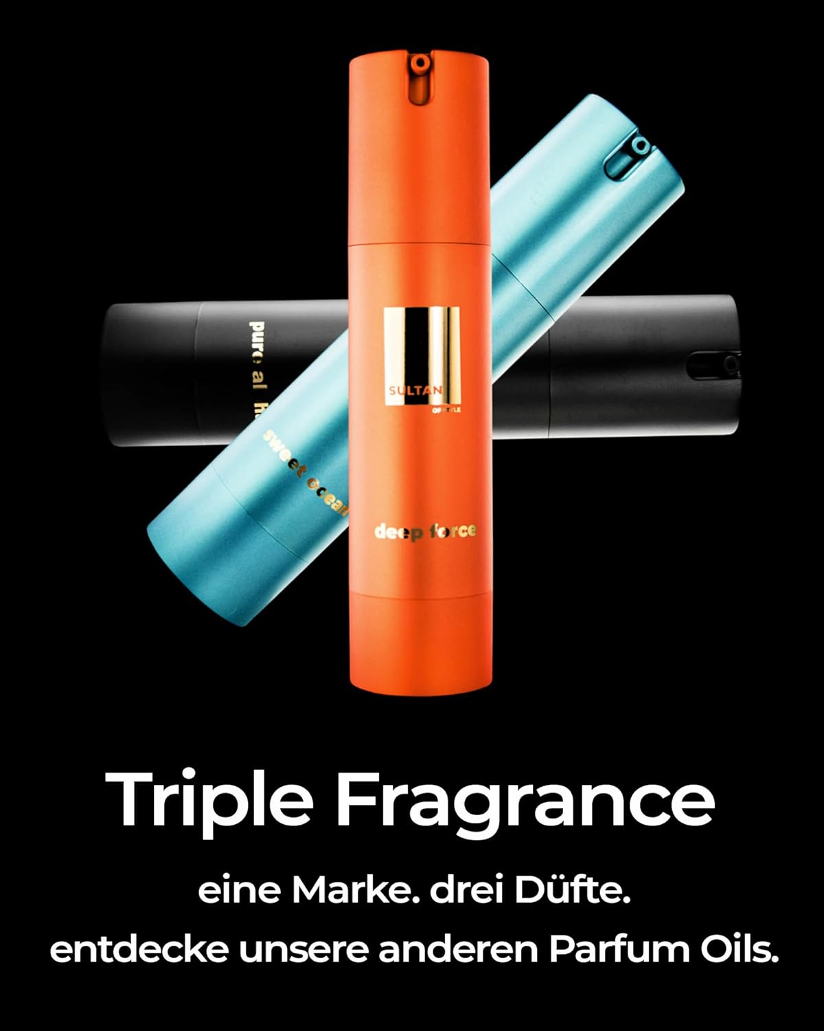 Sultan of Style Sweet Ocean Parfum Oil Herren | Frischer & Süßlicher Duft | 100% Alkoholfrei | Pflegende Ätherische Öle | Geschenke für Männe