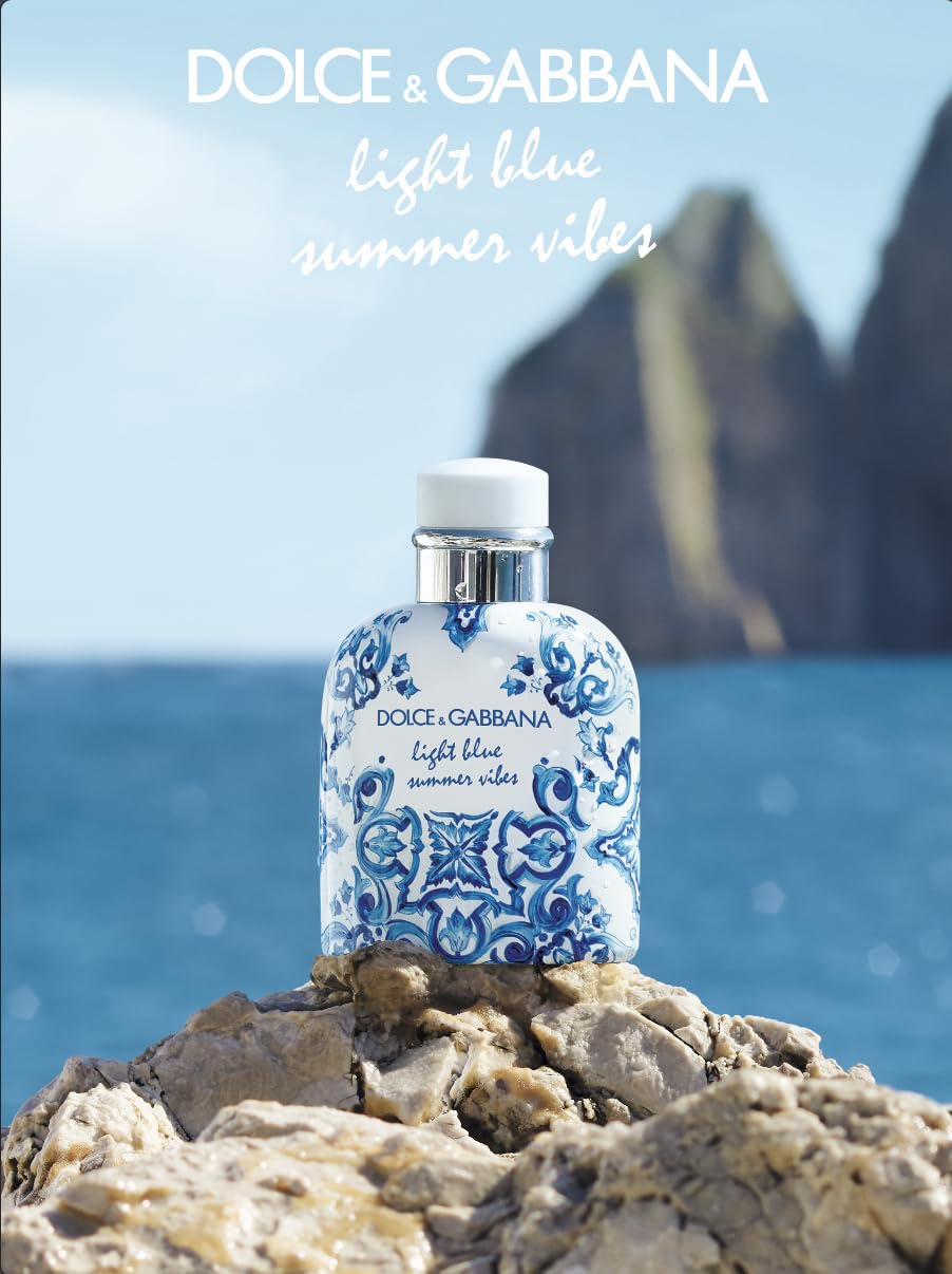 DOLCE & GABBANA, Light Blue Pour Homme Summer Vibes, Eau de Toilette, Herrenduft, 125 ml