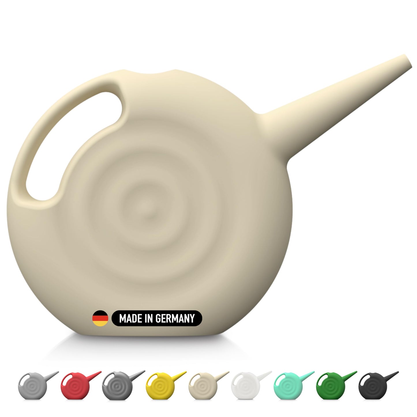 Blowmold.Design Gießkanne in Schwarz – 2 Liter Giesskanne Robust für Innen und Außen - Perfekt für Zimmerpflanzen & Garten
