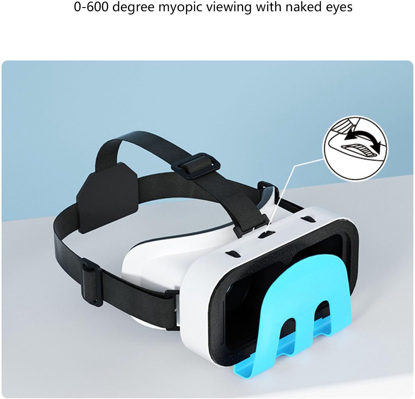 Bewinner Switch VR Headset, 3D Glasses Headset Helmets, Universal VR Set, Glasses Goggle Bundle with Adjustable HD Lenses for Switch Switch OLED